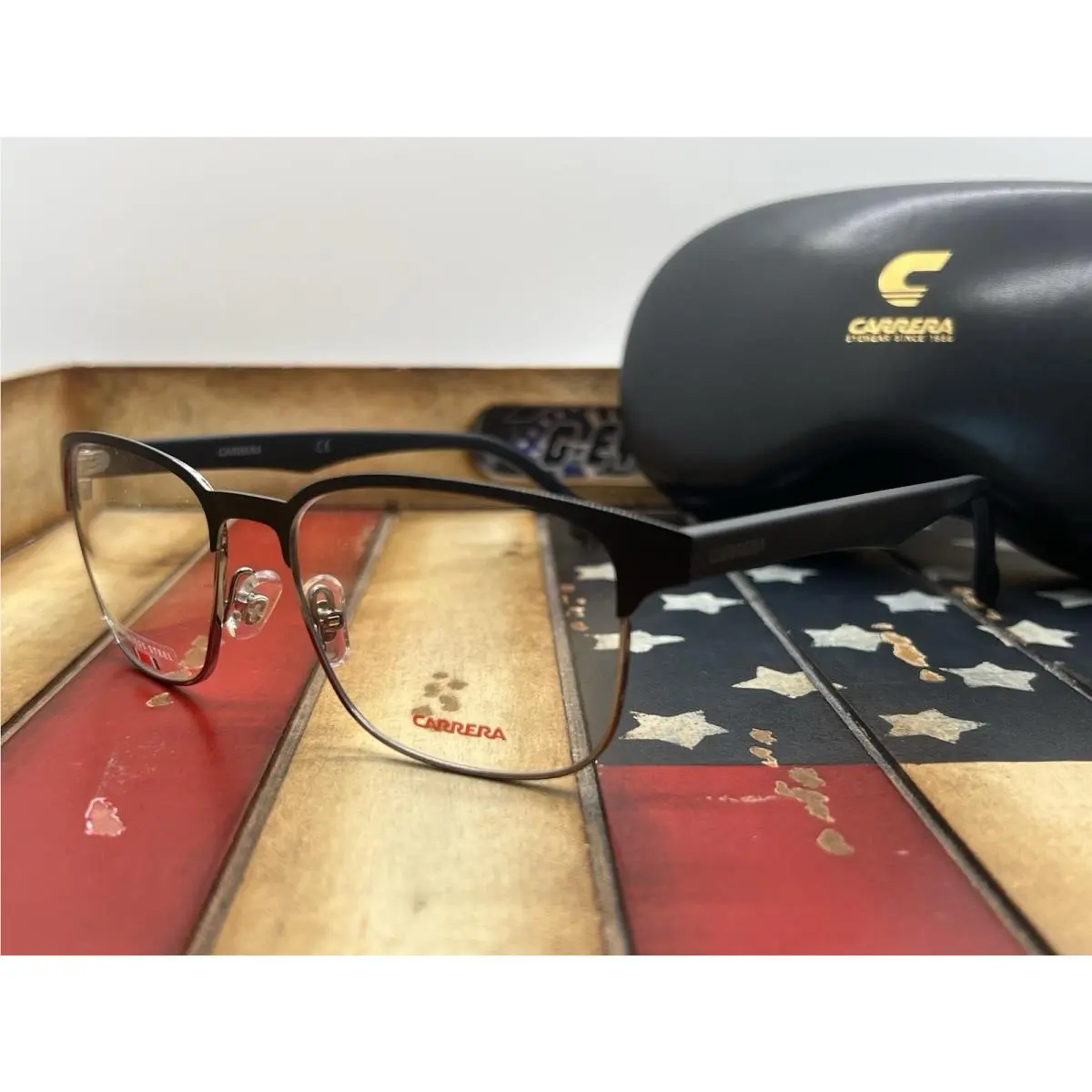 Carrera 138/V 003 Matte Black Steel Eyeglasses 57mm Frame Option To Add RX