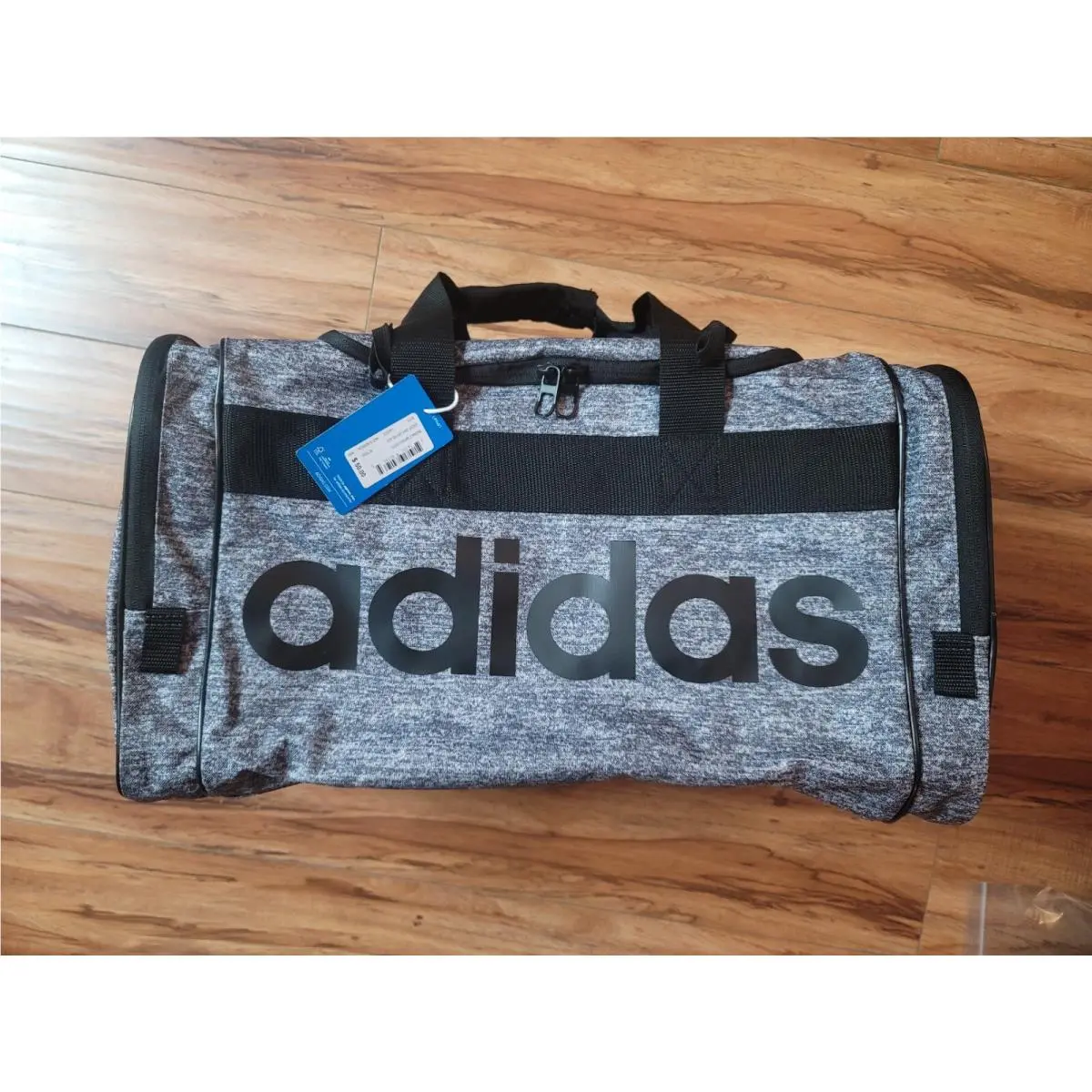 Adidas Originals Unisex Santiago Duffel Bag Jersey Onix/black Grey Trefoil