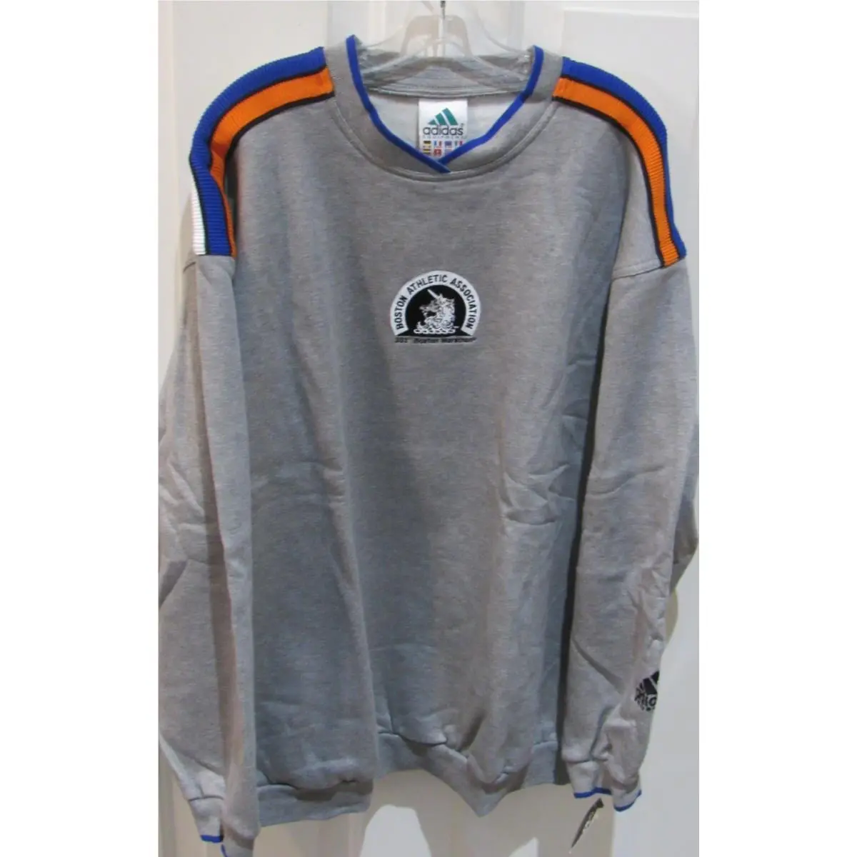 Vtg Adidas Equipment 101st Boston Marathon Athletic Sweatshirt Size XL
