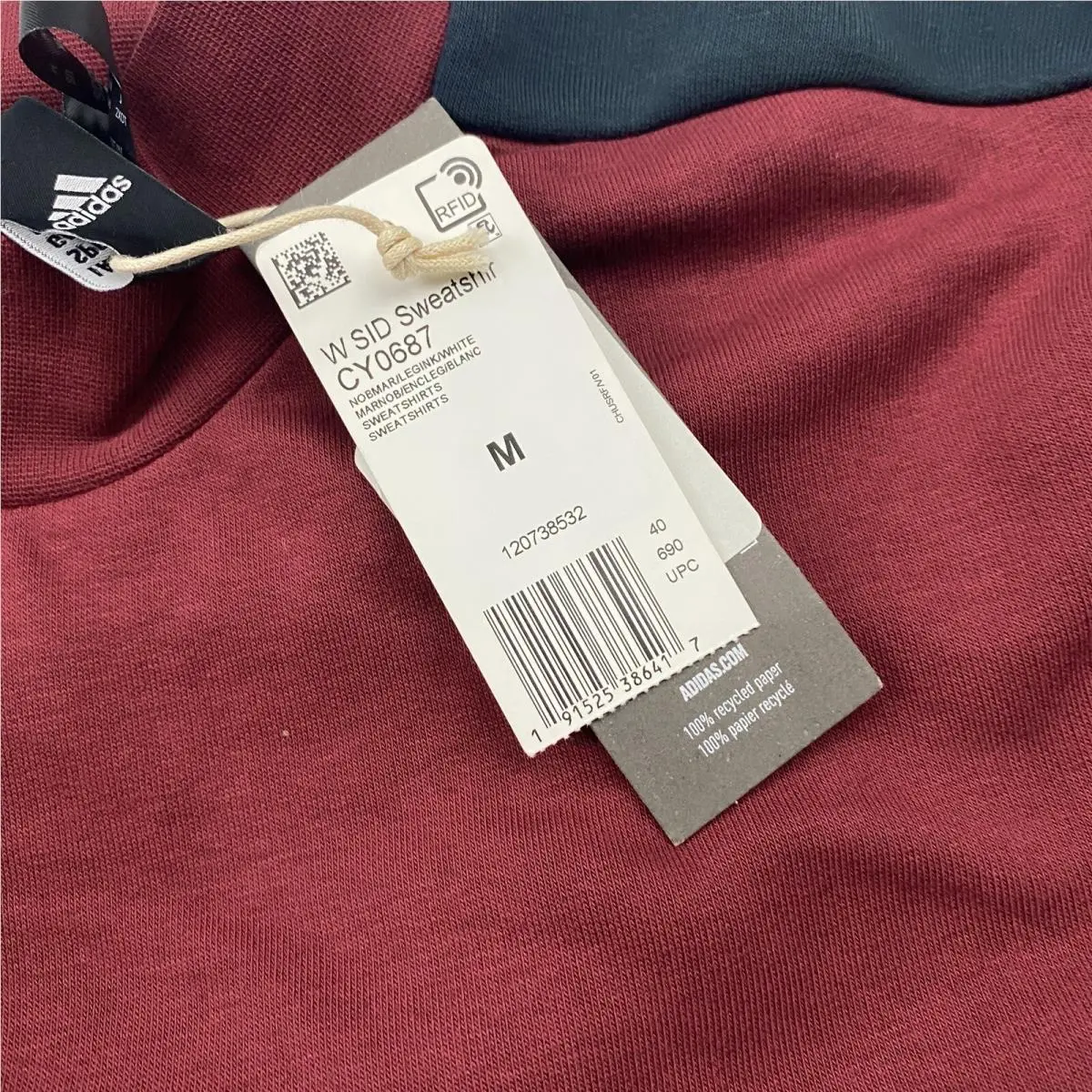 Adidas clothing - CY0687 CY0686 - CY0687 CY0686 - Burgundy (UPC: 191525386547) 3