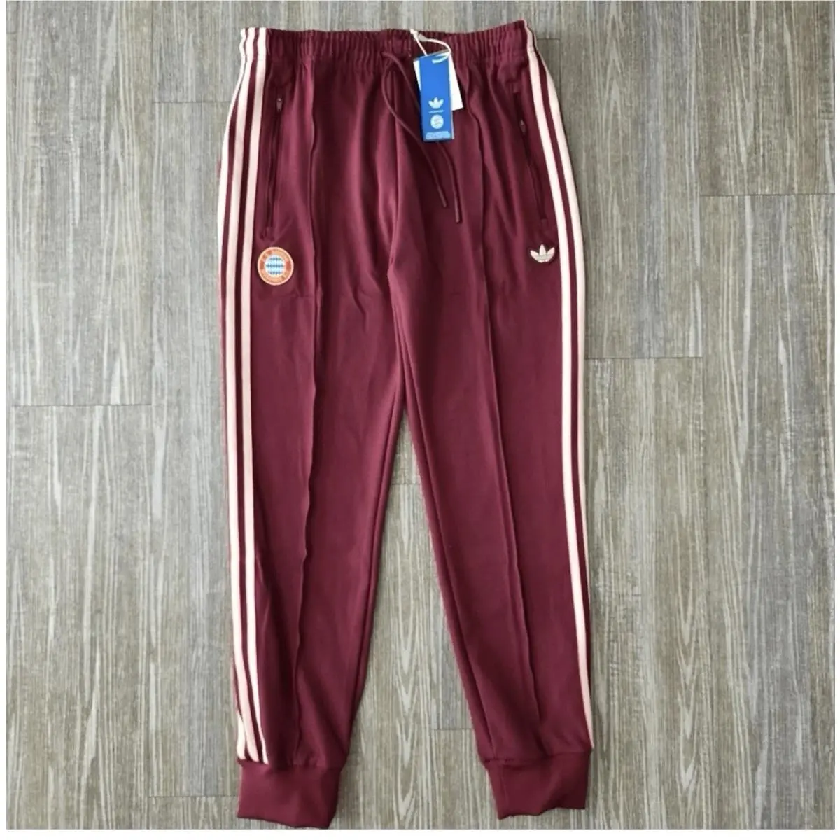 Adidas FC Bayern Munich Terrace Icon Track Pants Red Asian JF0588 Men’s Size L