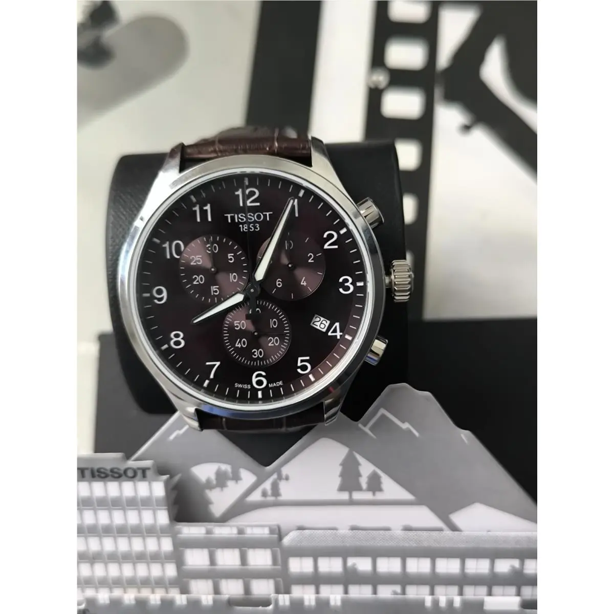 45 mm Quartz Chronograph Classic Brown Dial T116.617.16.297.00 by Tissot