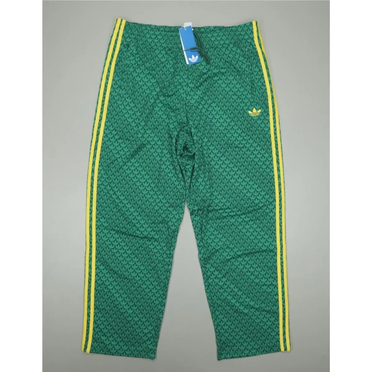 Adidas Originals Loose Fit Monogram Track Pants Men’s Size XL Green KD0396