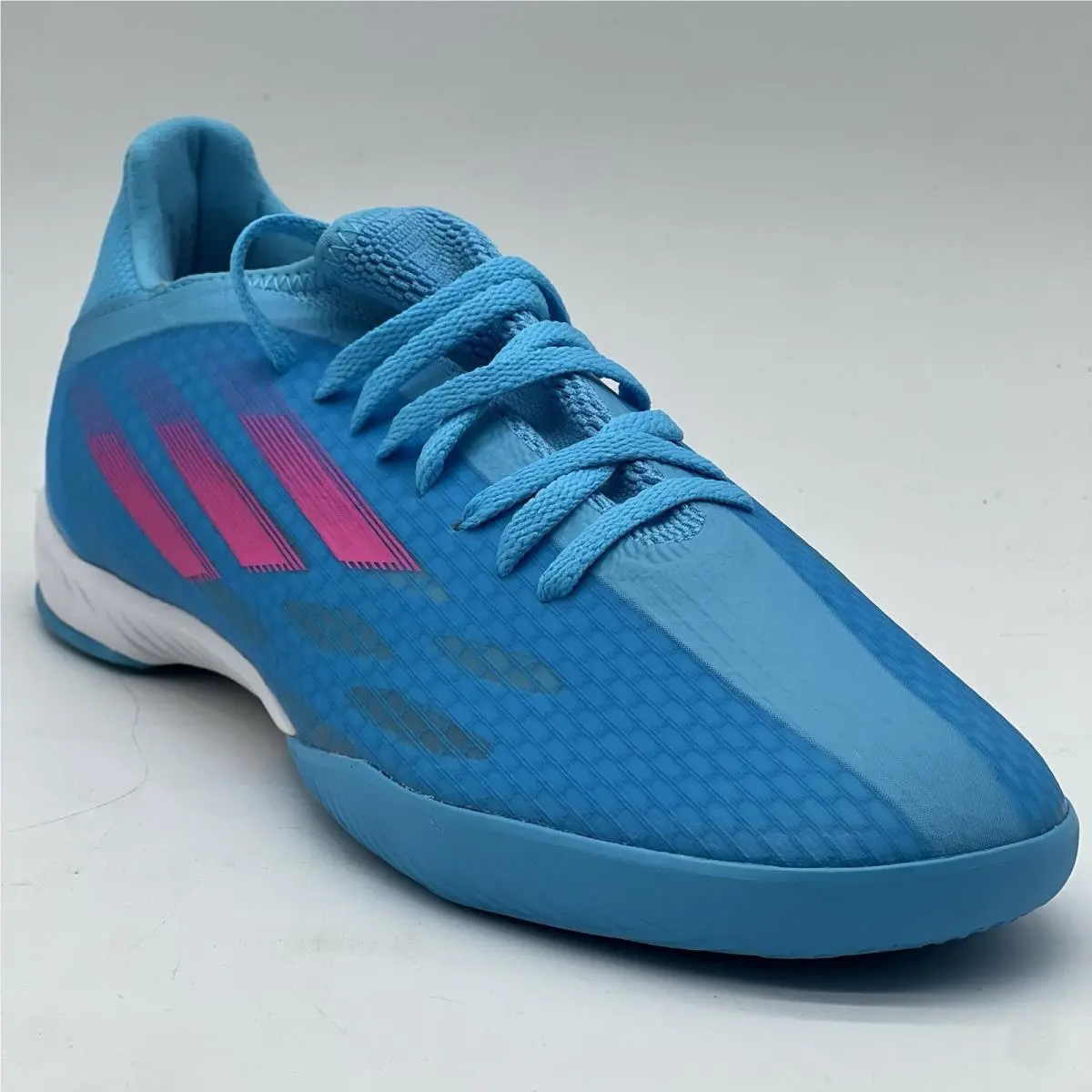 Adidas X Speedflow .3 IN Skyrus/white/pink GW7489 Men Size 11.5 Soccer Cleat