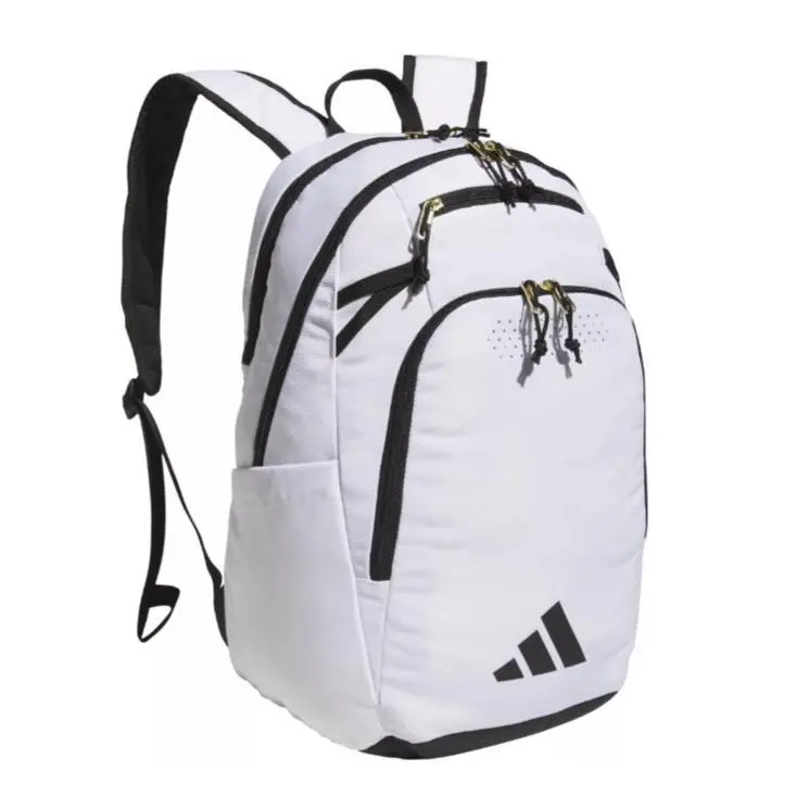 Adidas White Defender 5 Backpack Laptop Gym School Bag
