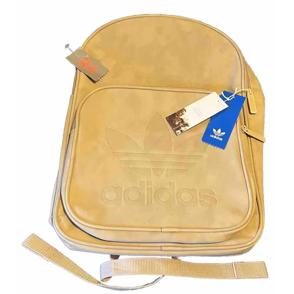 Adidas Originals BK7051 Classic Trefoil Backpack Bag Soft Beige