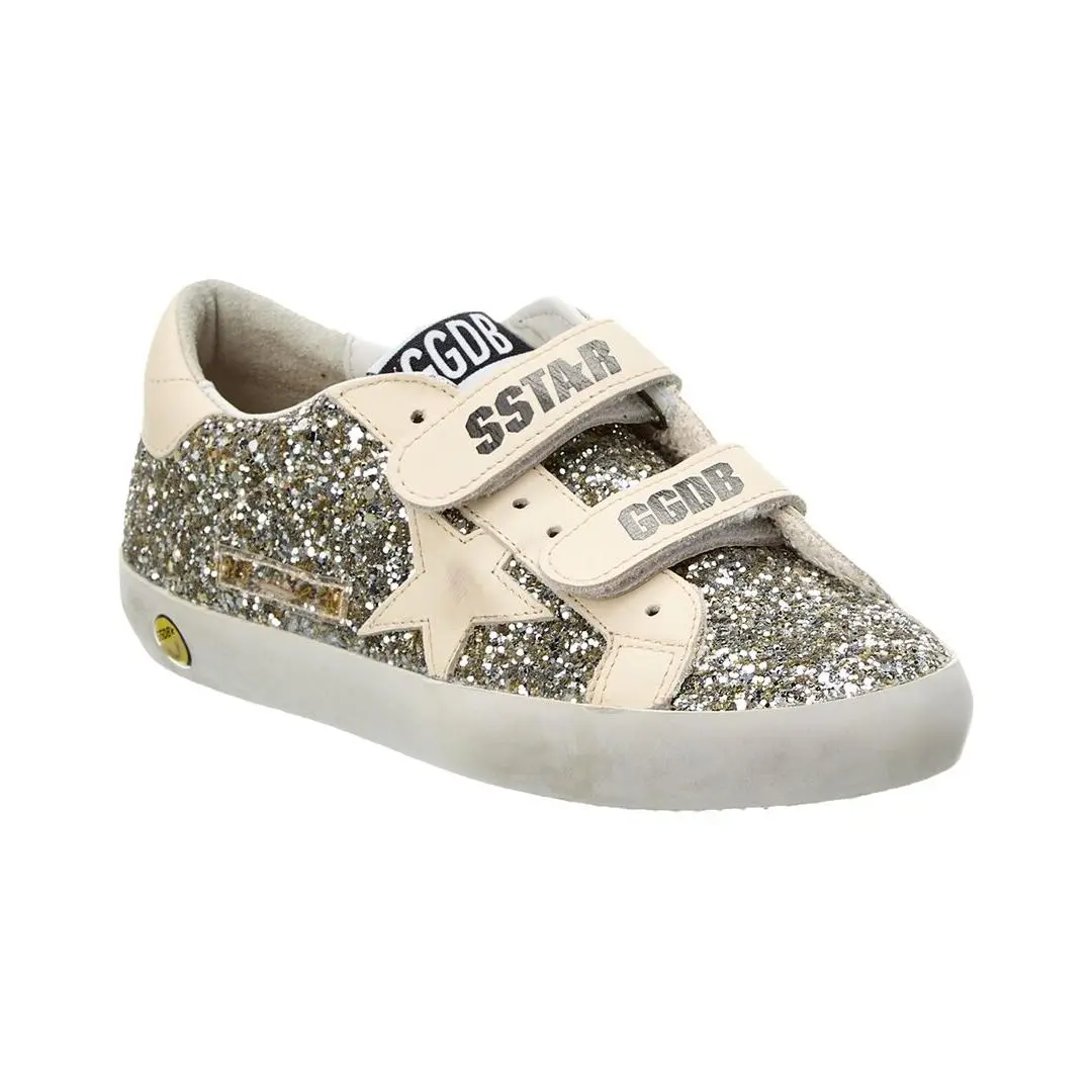 Golden Goose Old School Glitter Leather Sneaker