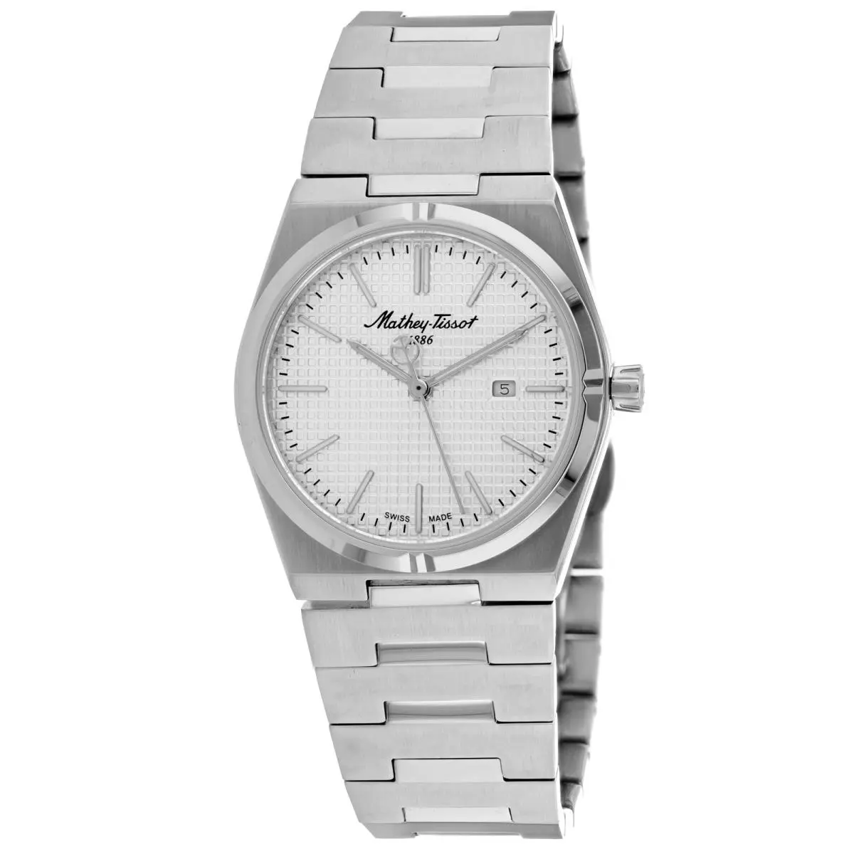 Mathey Tissot Women`s Zoltan Silver Dial Watch - D117AS