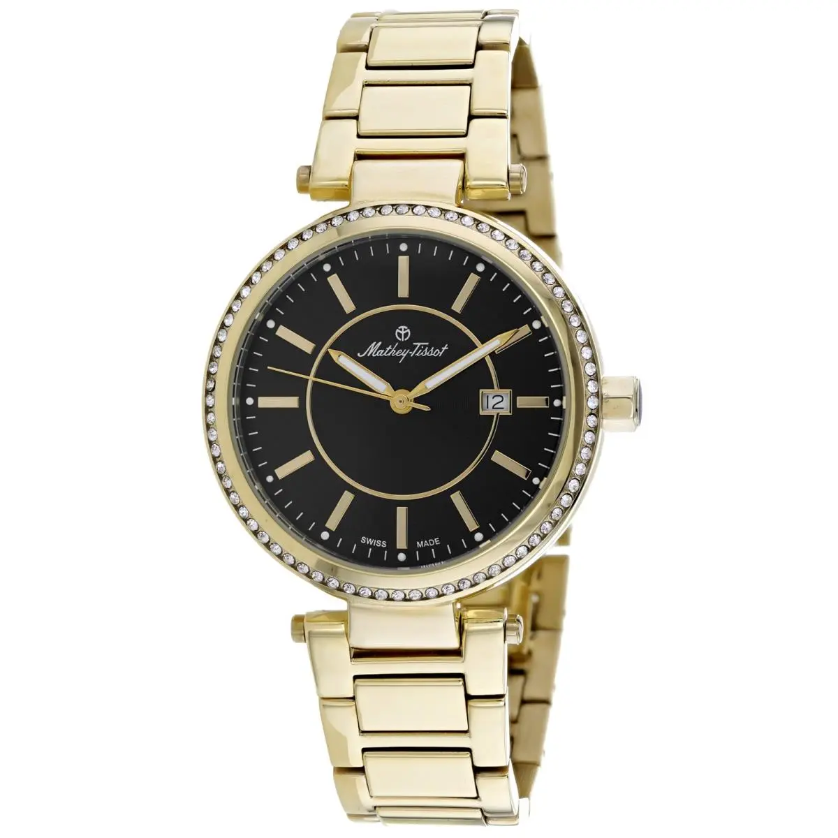 Mathey Tissot Women`s Classic Black Dial Watch - H610PN