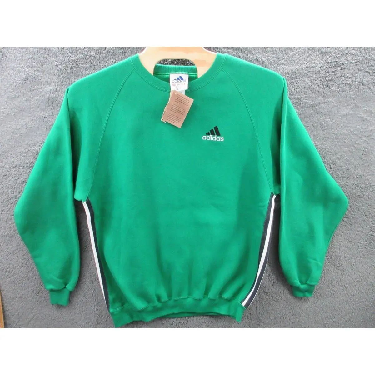 90s Y2K Adidas Vintage Crewneck Fleece Crewneck Sweatshirt Men`s XL Made Usa