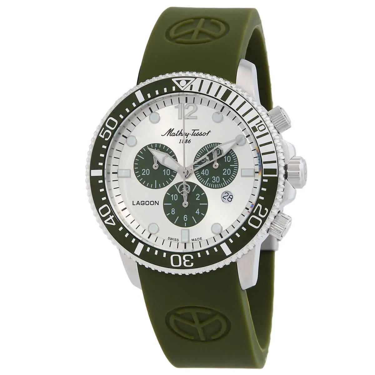 Mathey-tissot Lagoon Chronograph Silver-tone Dial Men`s Watch H123CHLGV