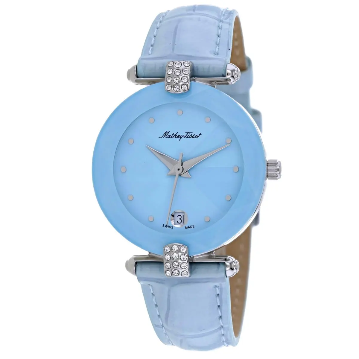 Mathey Tissot Women`s Pyramide Blue Dial Watch - P318M