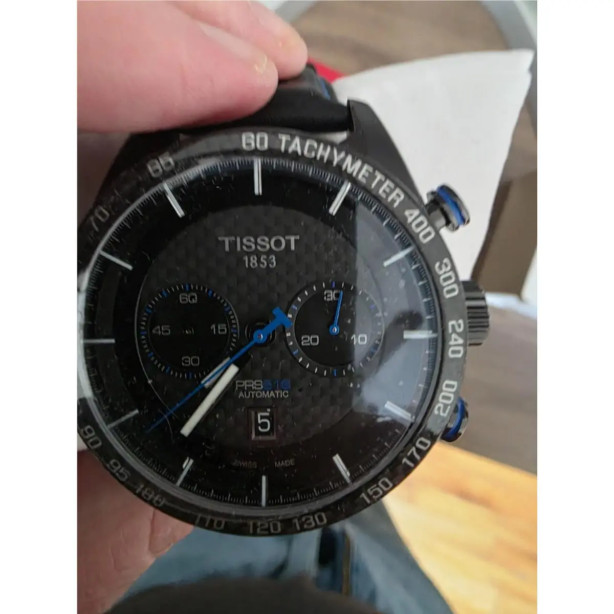Tissot Prs 516 Chronograph Automatic Men`s Watch T100.427.36.201.00 New/papers