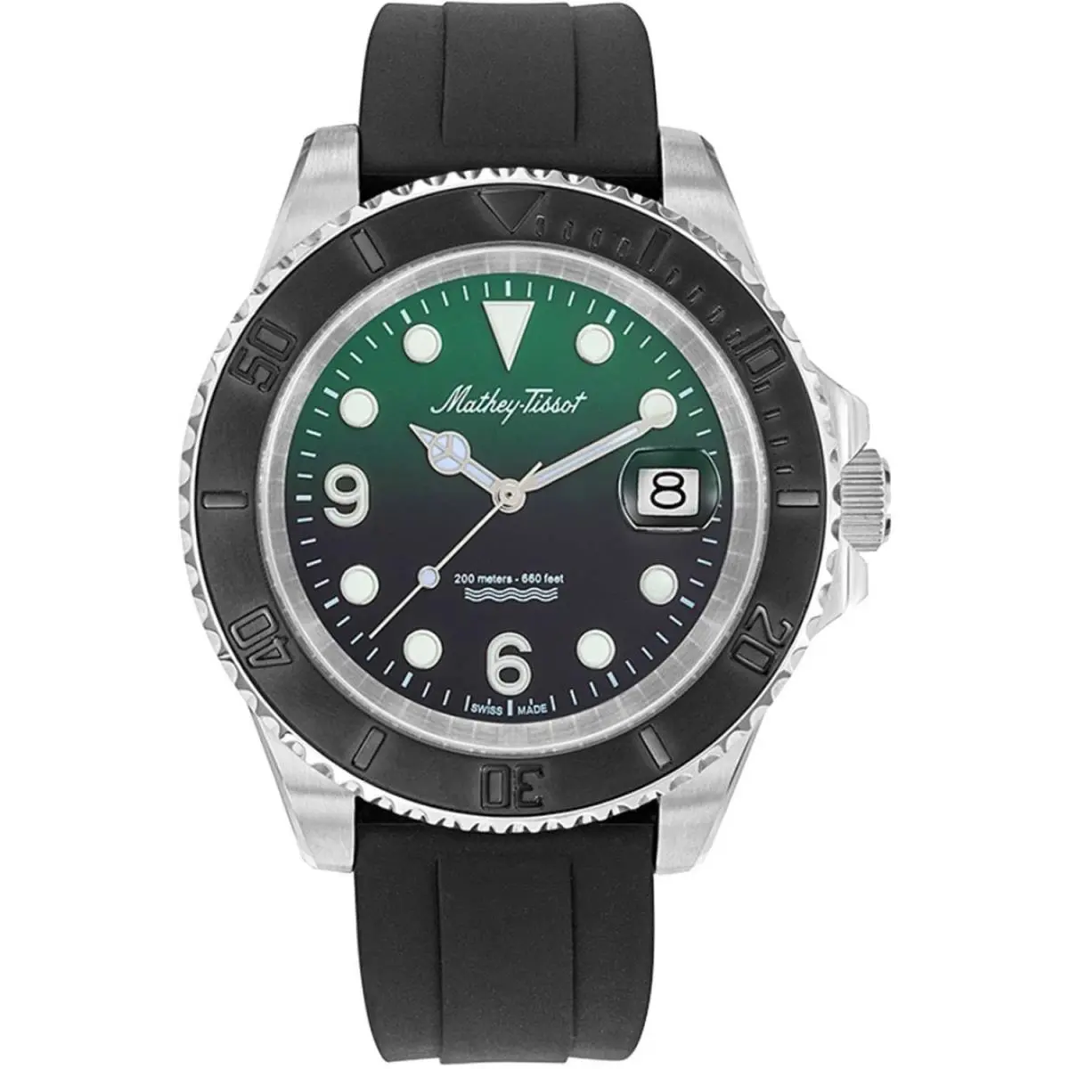 Mathey Tissot Men`s Mathy Design Green Dial Watch - H909AV