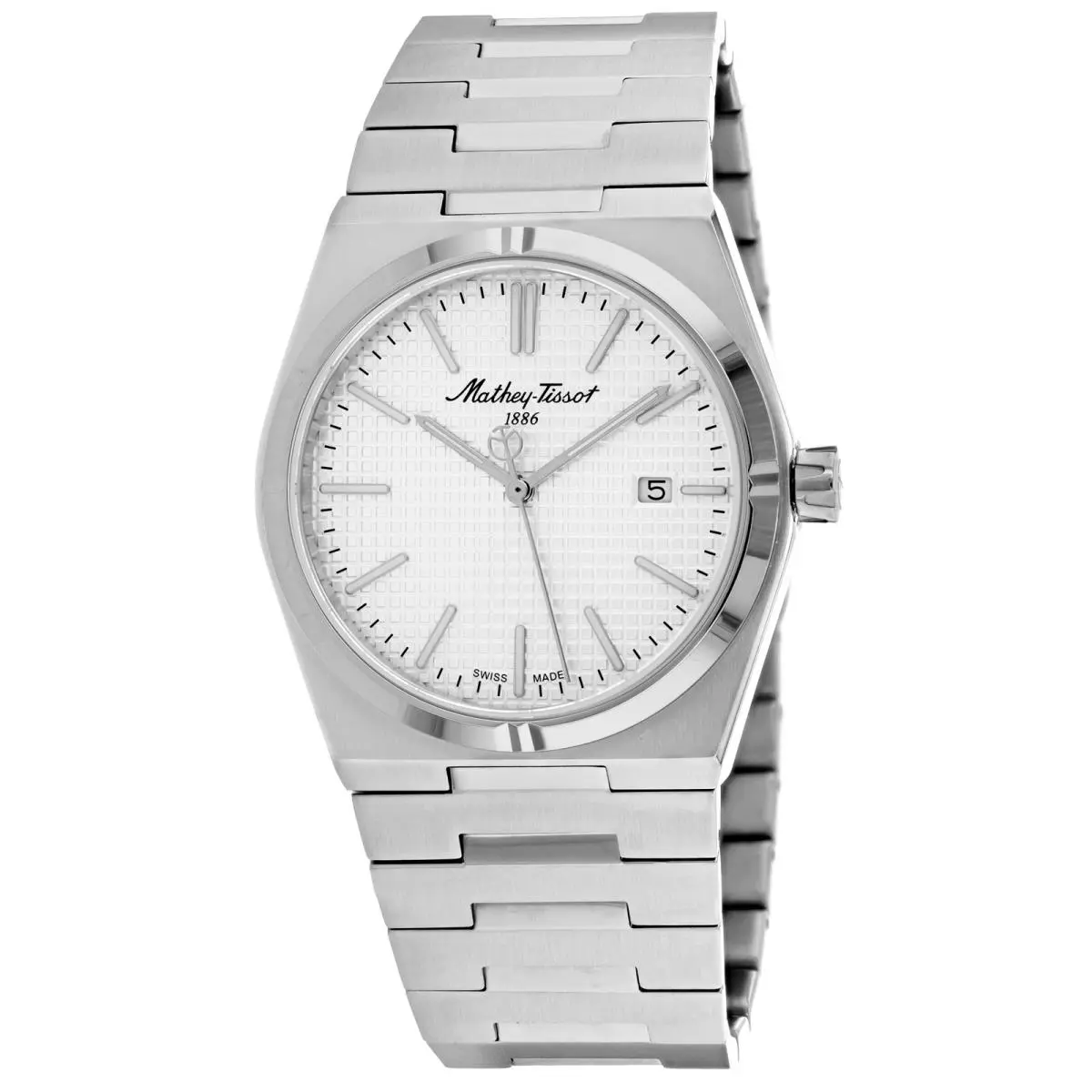 Mathey Tissot Men`s Zoltan Silver Dial Watch - H117AS