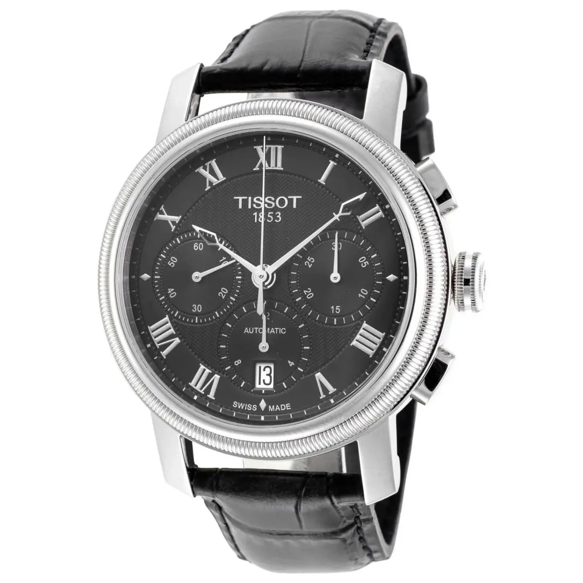 Tissot Bridgeport Black Dial Automatic Chronograph Men`s Watch T0974271605300