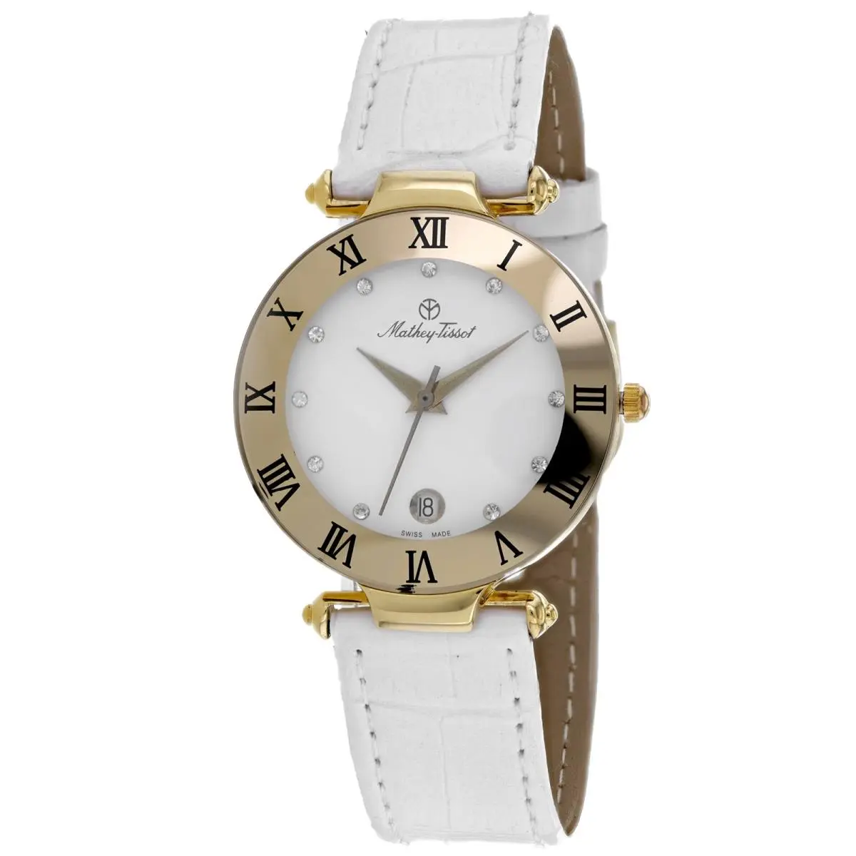 Mathey Tissot Women`s Coupole White Dial Watch - K257M