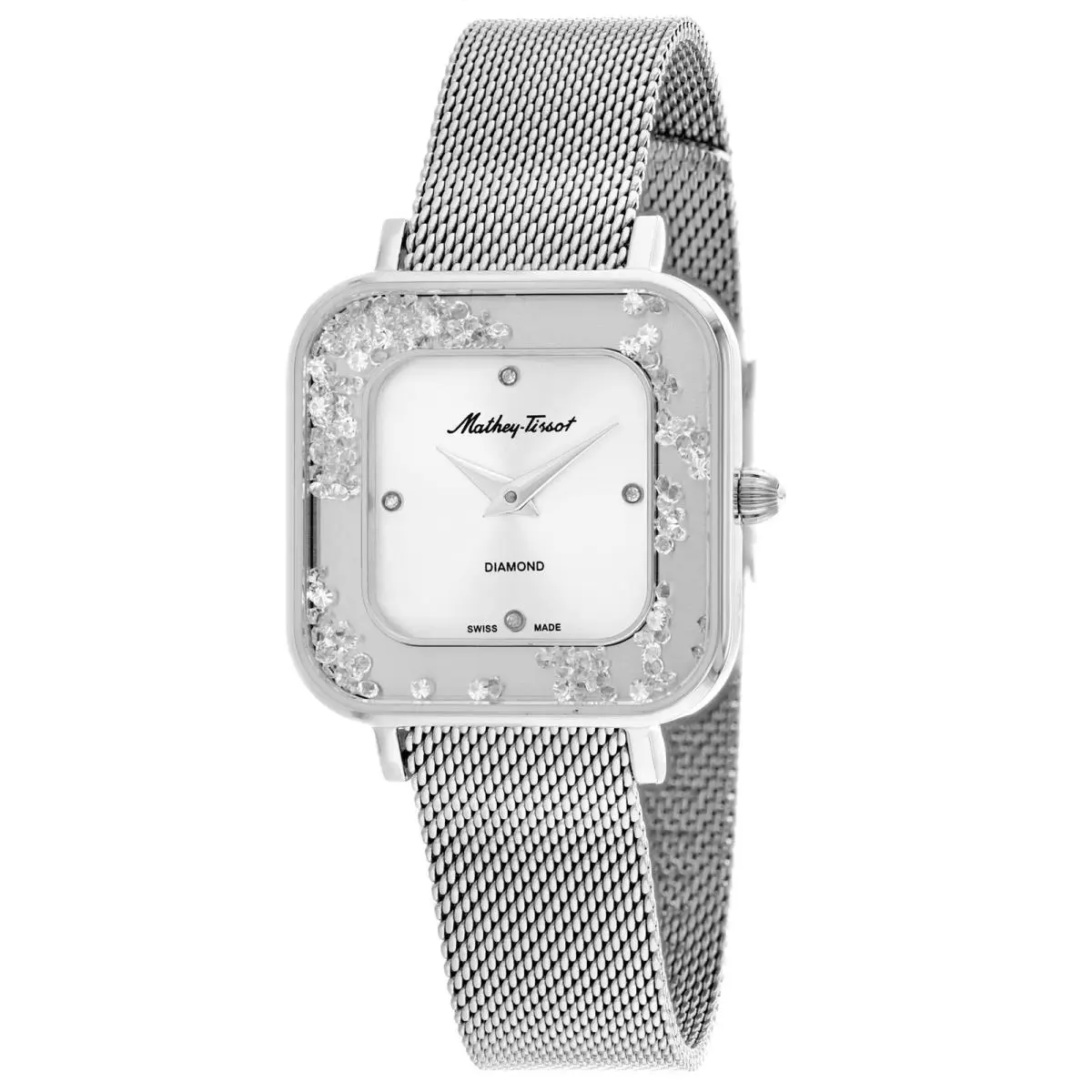 Mathey Tissot Women`s Gemina Silver Dial Watch - D984AI