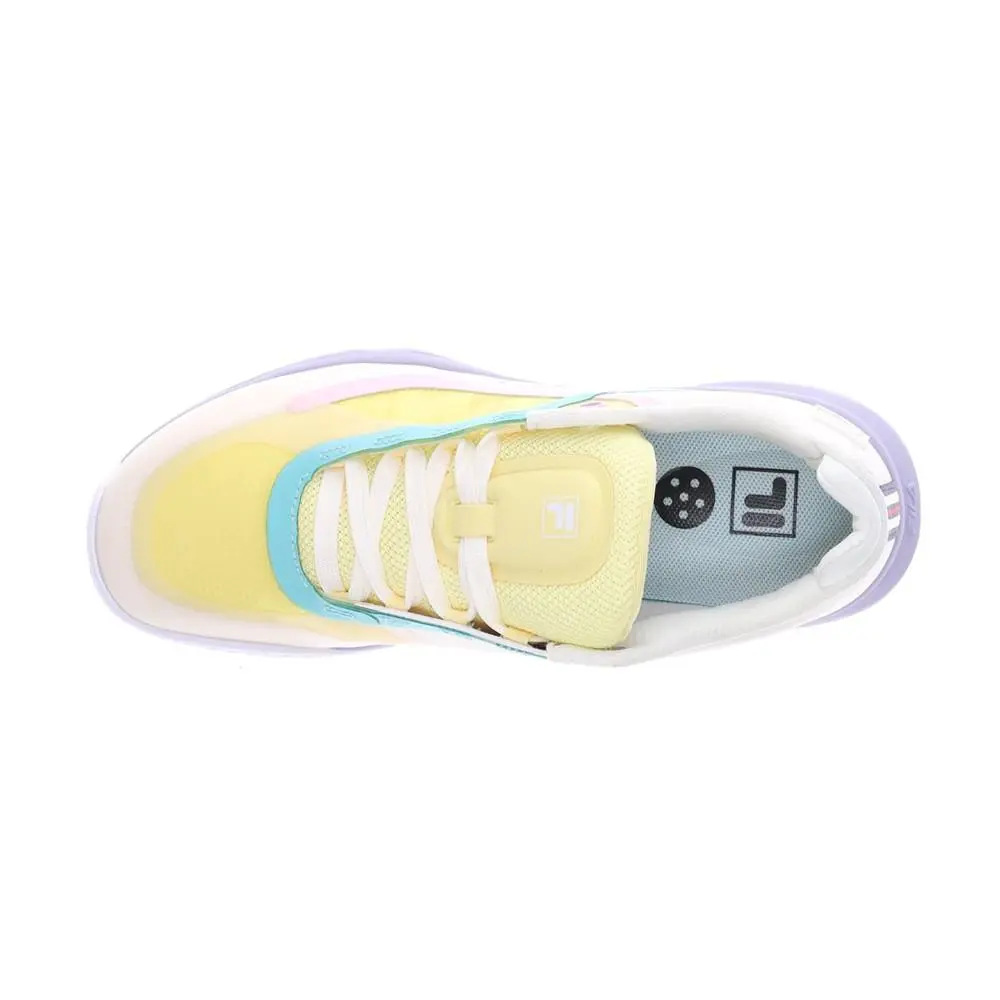 Fila shoes - Fila Volley Burst 2 Pickleball - 5PM02005-141 - Off White, Yellow 2