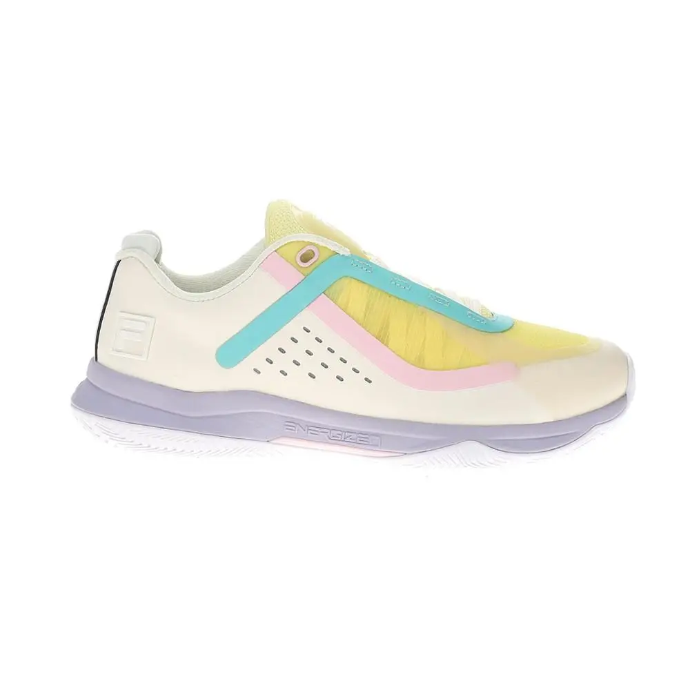 Fila shoes - Fila Volley Burst 2 Pickleball - 5PM02005-141 - Off White, Yellow 4