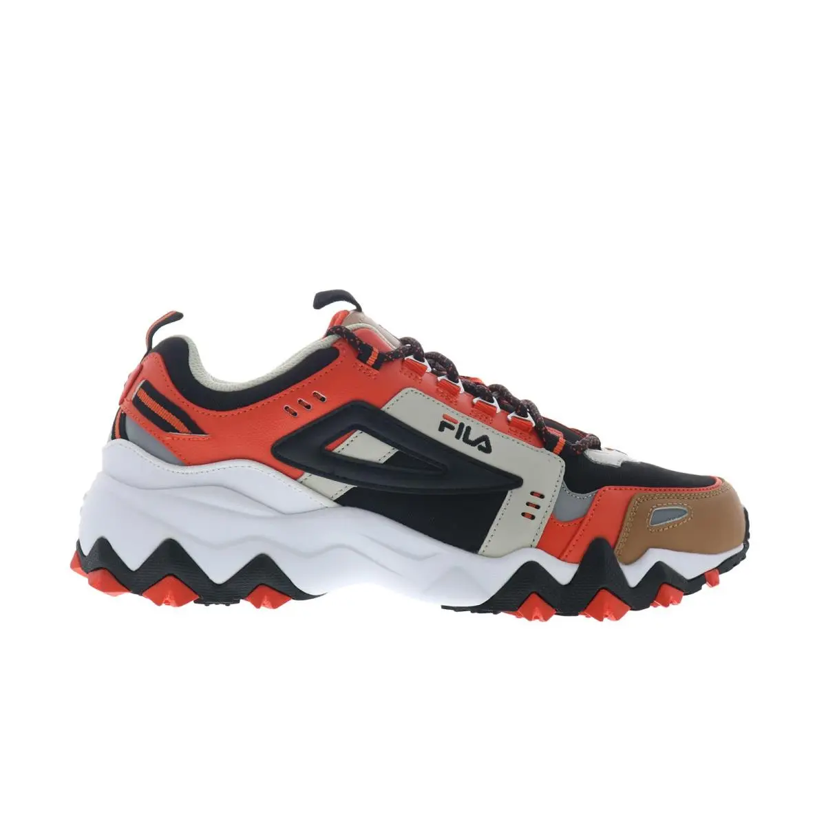 Fila Oakmont TR 1JM00649-006 Mens Black Leather Athletic Hiking Shoes