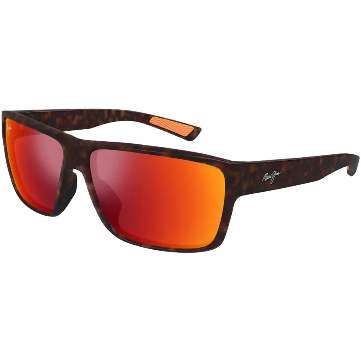 Maui Jim Uila Square Wrap Sunglasses w/ Glass Lens - Made in Italy