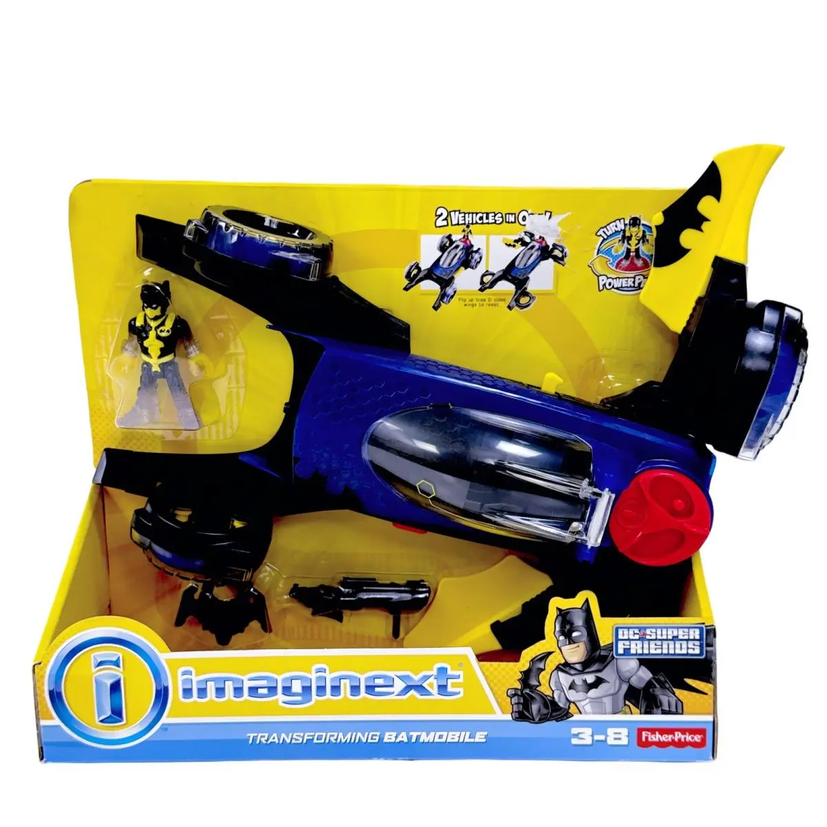 Fisher-price Imaginext DC Super Friends Batman Batmobile Transforming Jet 2015