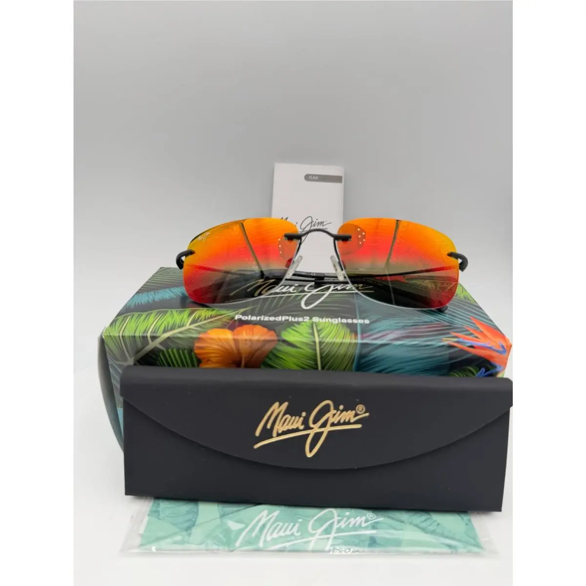 Maui Jim Polarized Sunglasses MJ334 2M Ohai Matte Black Lava