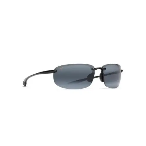 Maui Jim Hookipa Gloss Black Frame Polarized Grey Gray Lens Sunglasses 407-02