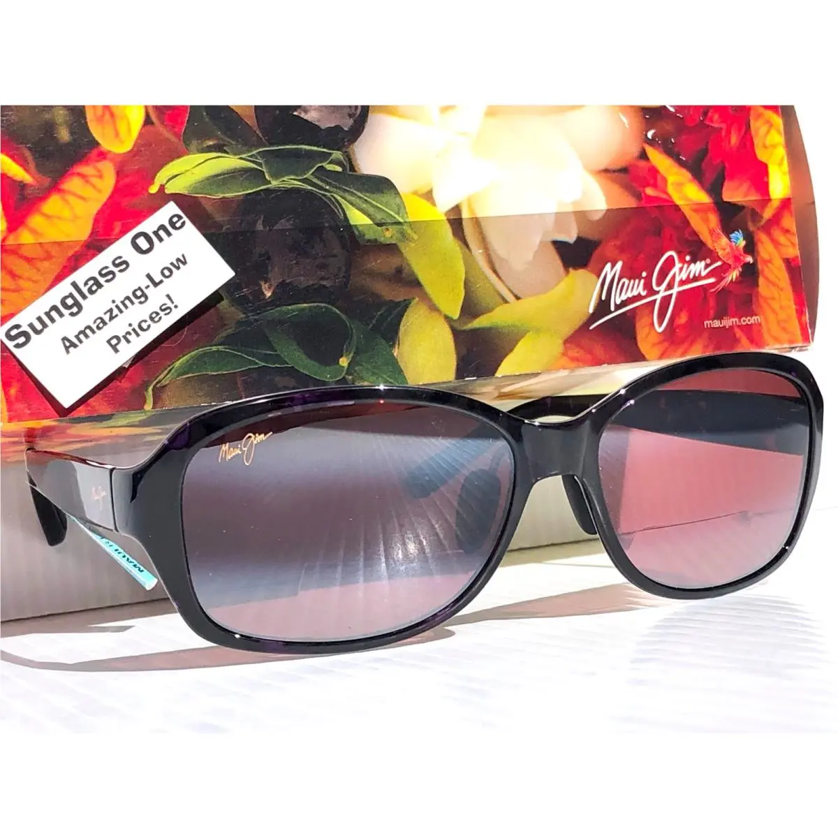 Maui Jim Koki Beach Purple Tort Polarized Rose 2.5+ Readers Sunglass R433-28T25