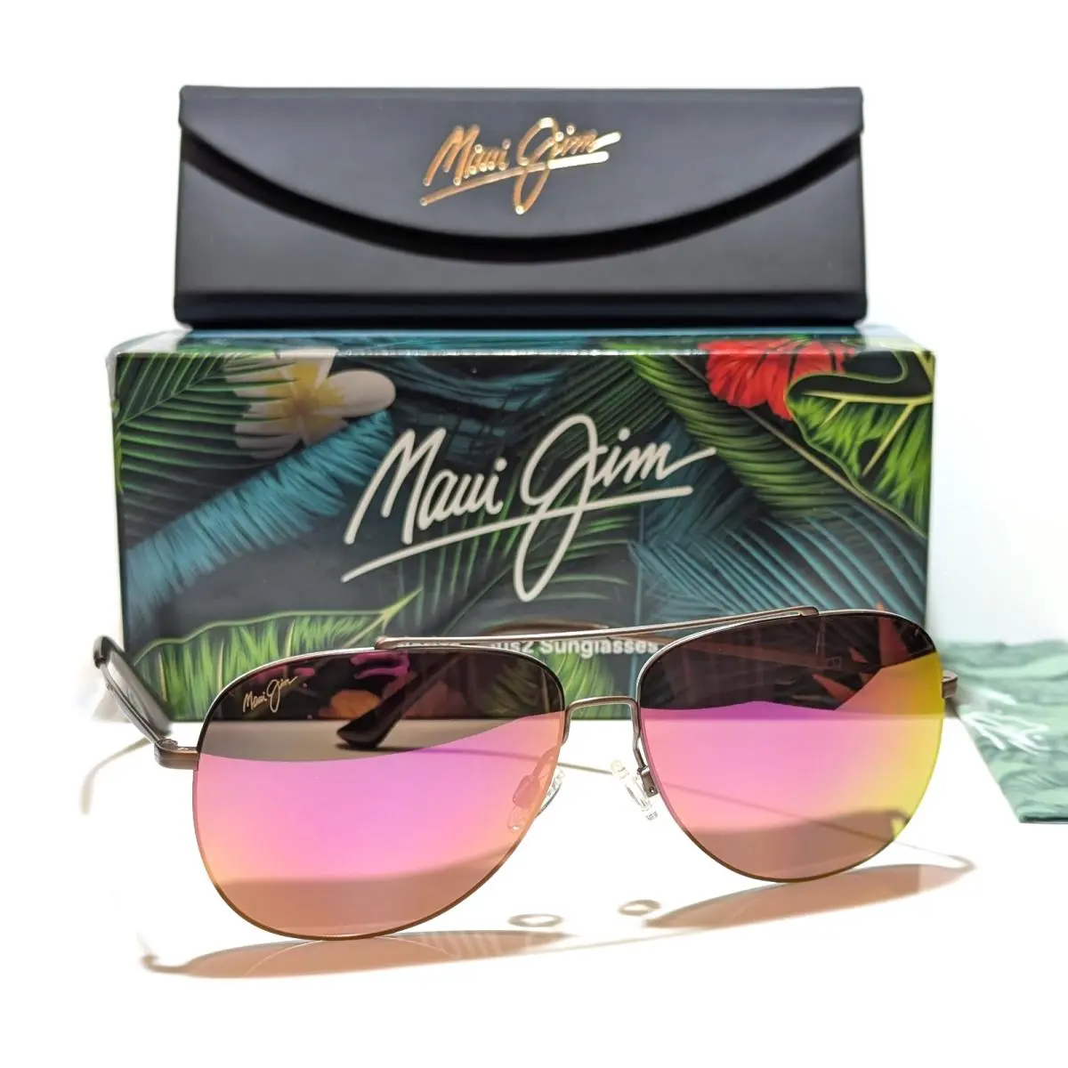 Cinder Cone Satin Sepia Polarized Maui Sunrise Sunglasses P789-24B by Maui Jim