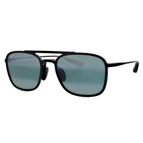 Maui Jim Keokea MJ447-02 55mm Black Aviator Polarized Sunglasses Japan