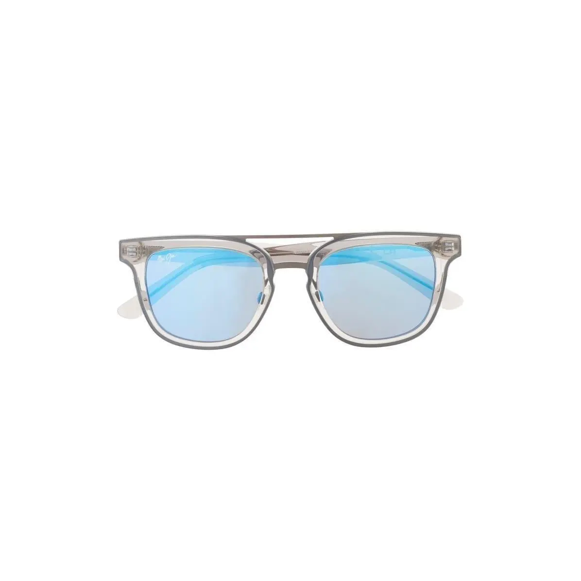 Maui Jim Men 49mm Core Round Polarized Sunglasses Grey Grey Blue