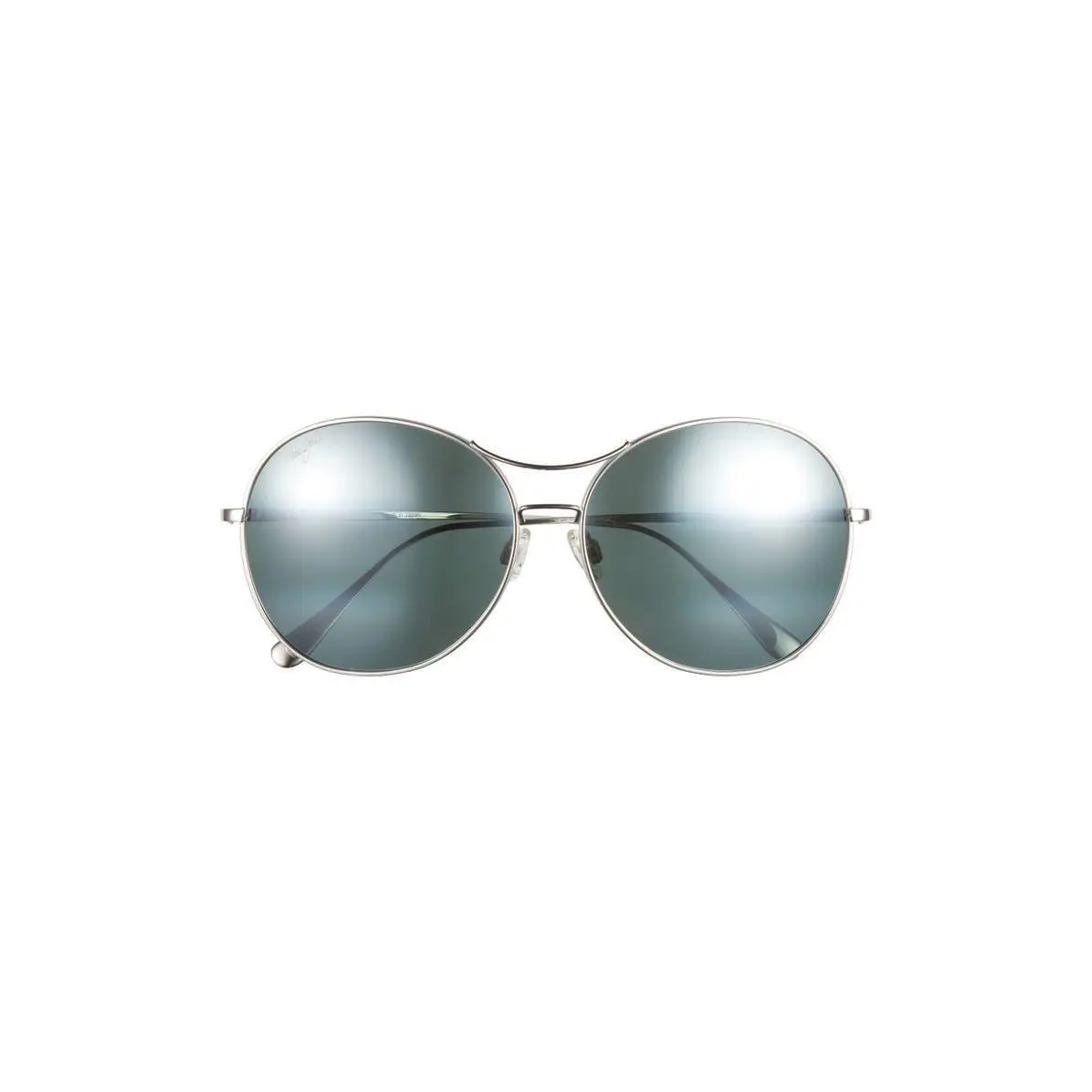 Maui Jim Women 61mm Polarized Oval Sunglasses Silver Silver Grey