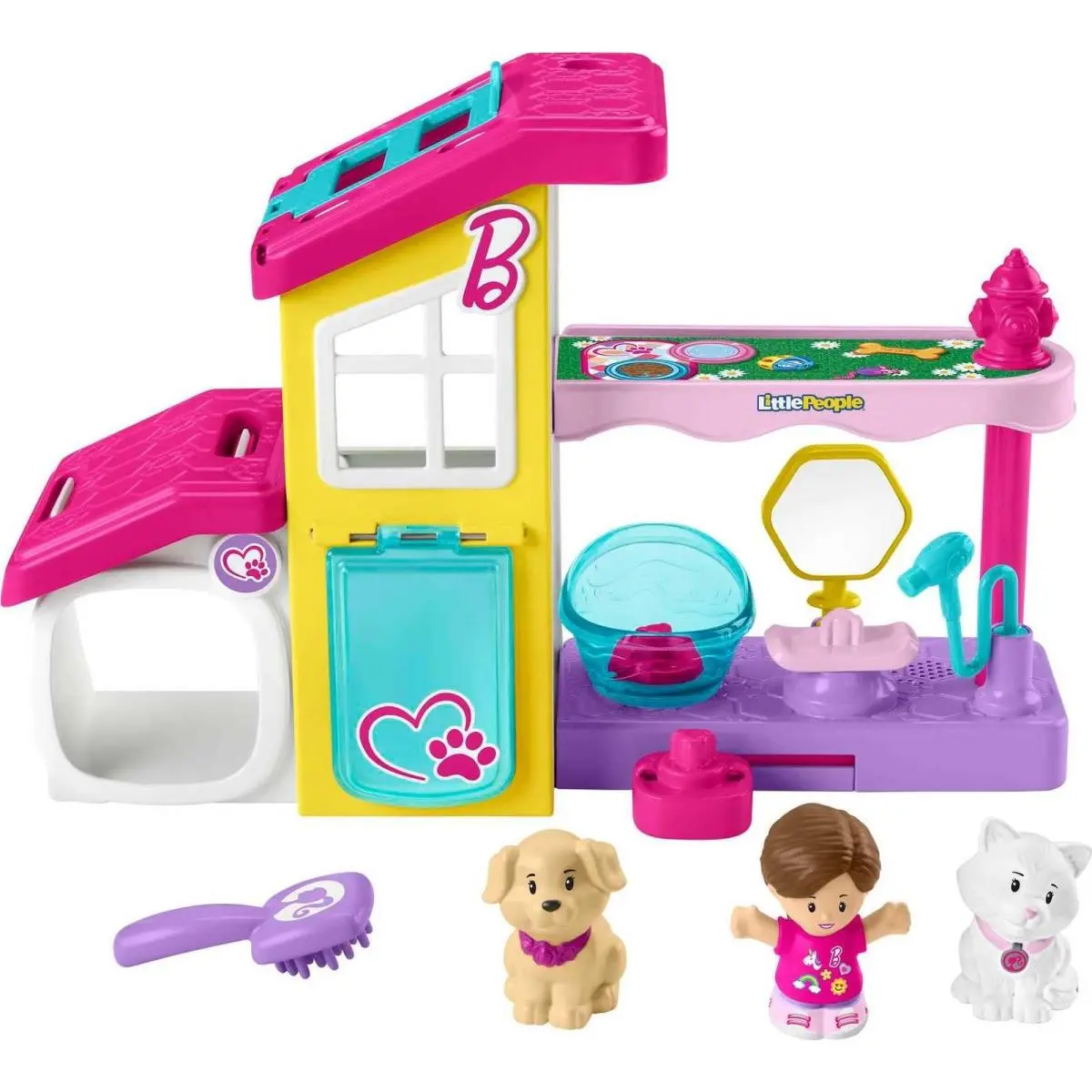 Fisher-price Little People Barbie Toddler Toy Play and Care Pet Spa Playset with