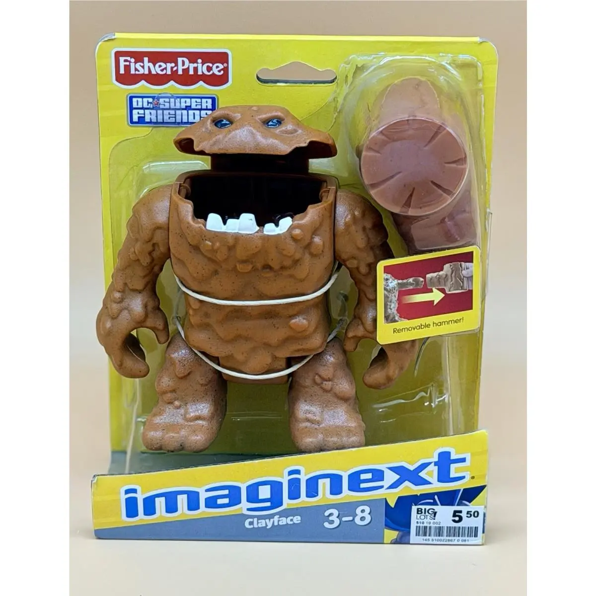 2011 Fisher-price Imaginext DC Super Friends Clayface Toy Pkg Wear