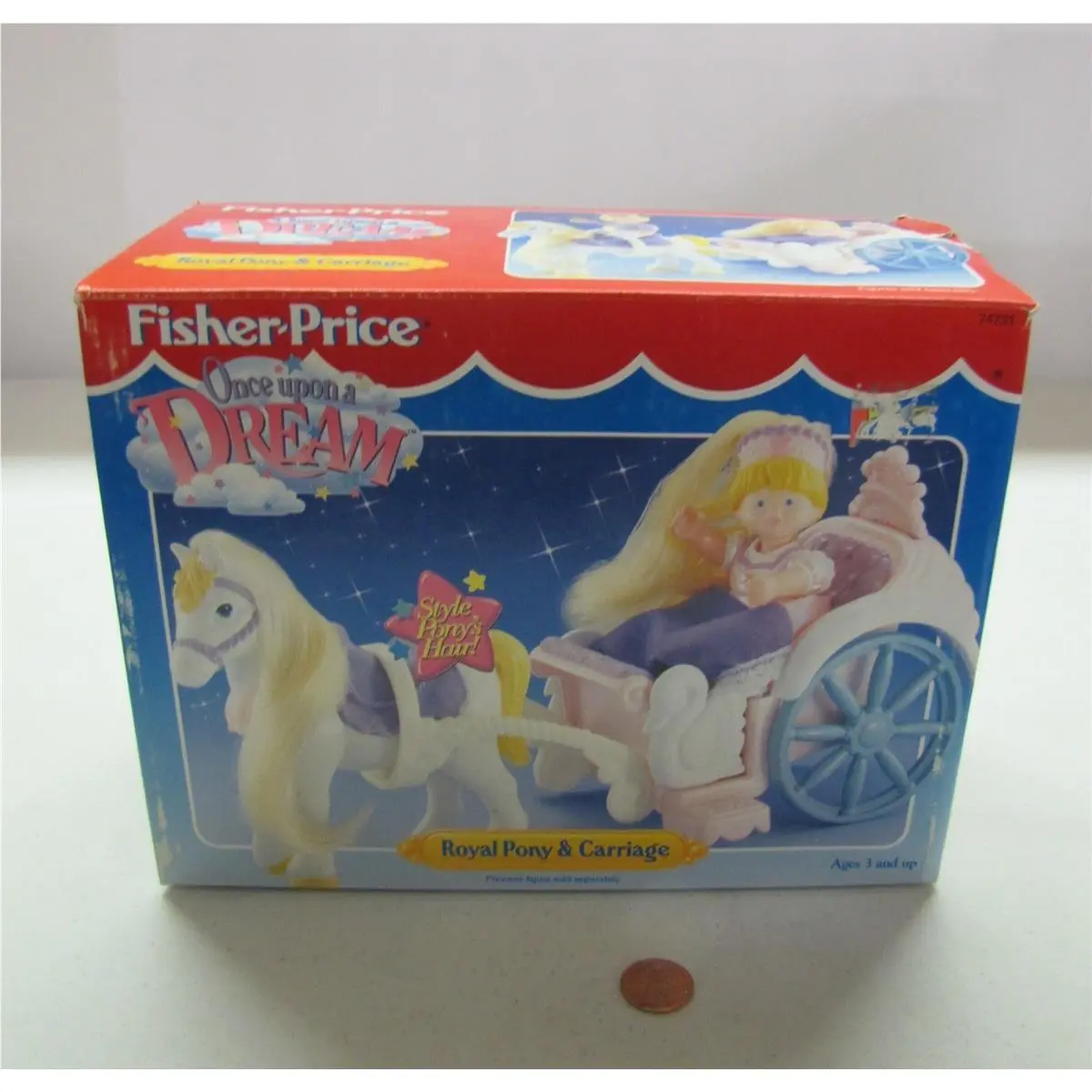 Fisher Price Once Upon a Dream Dollhouse Royal Pony Carriage For Castle