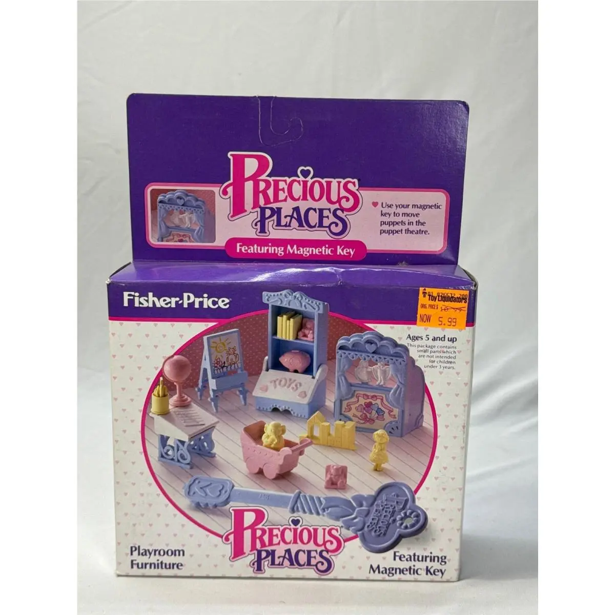 Vintage Fisher-price Precious Places Playroom Furniture Set 5178