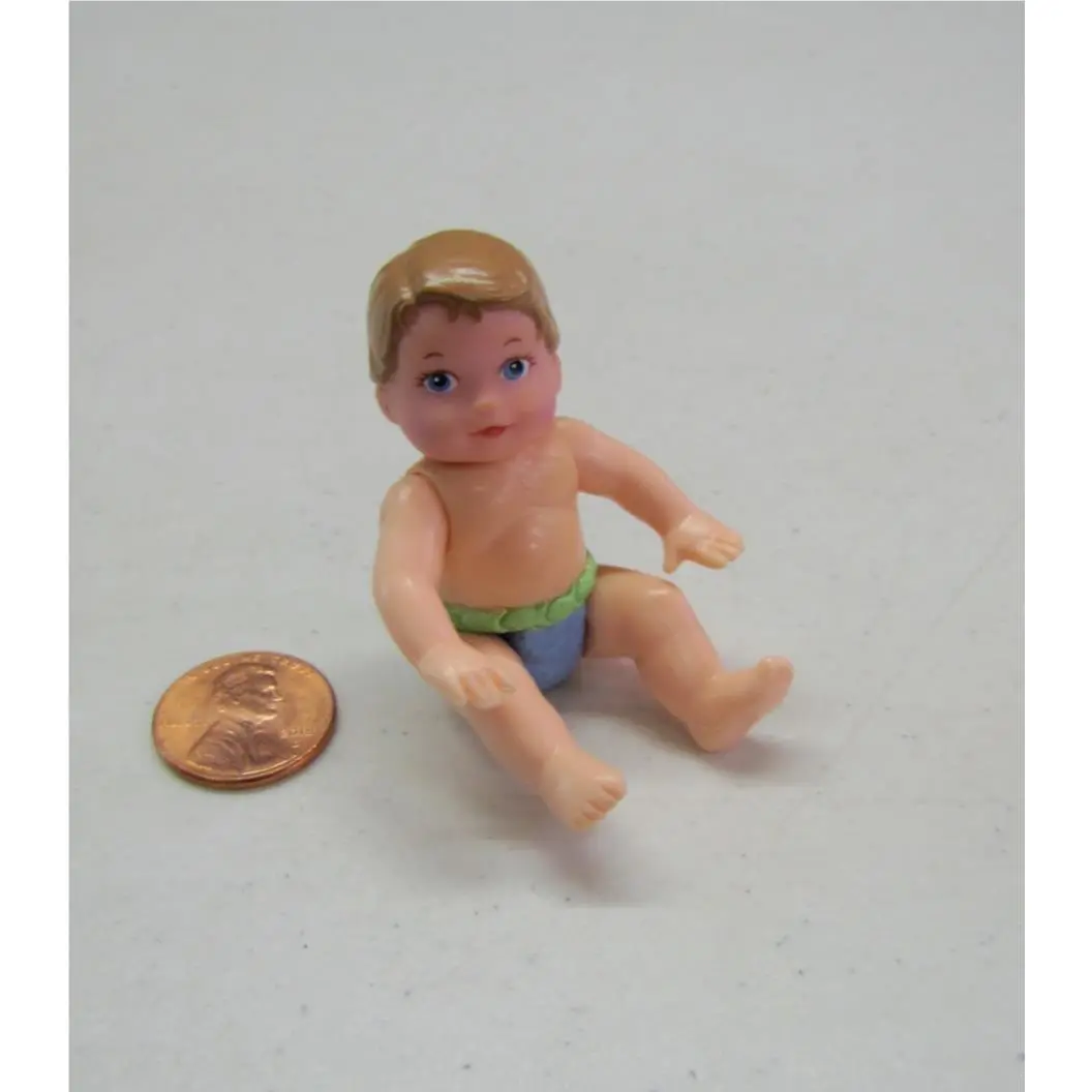 Fisher Price Loving Family Dollhouse Baby Boy Diaper Swimsuit Infant Doll