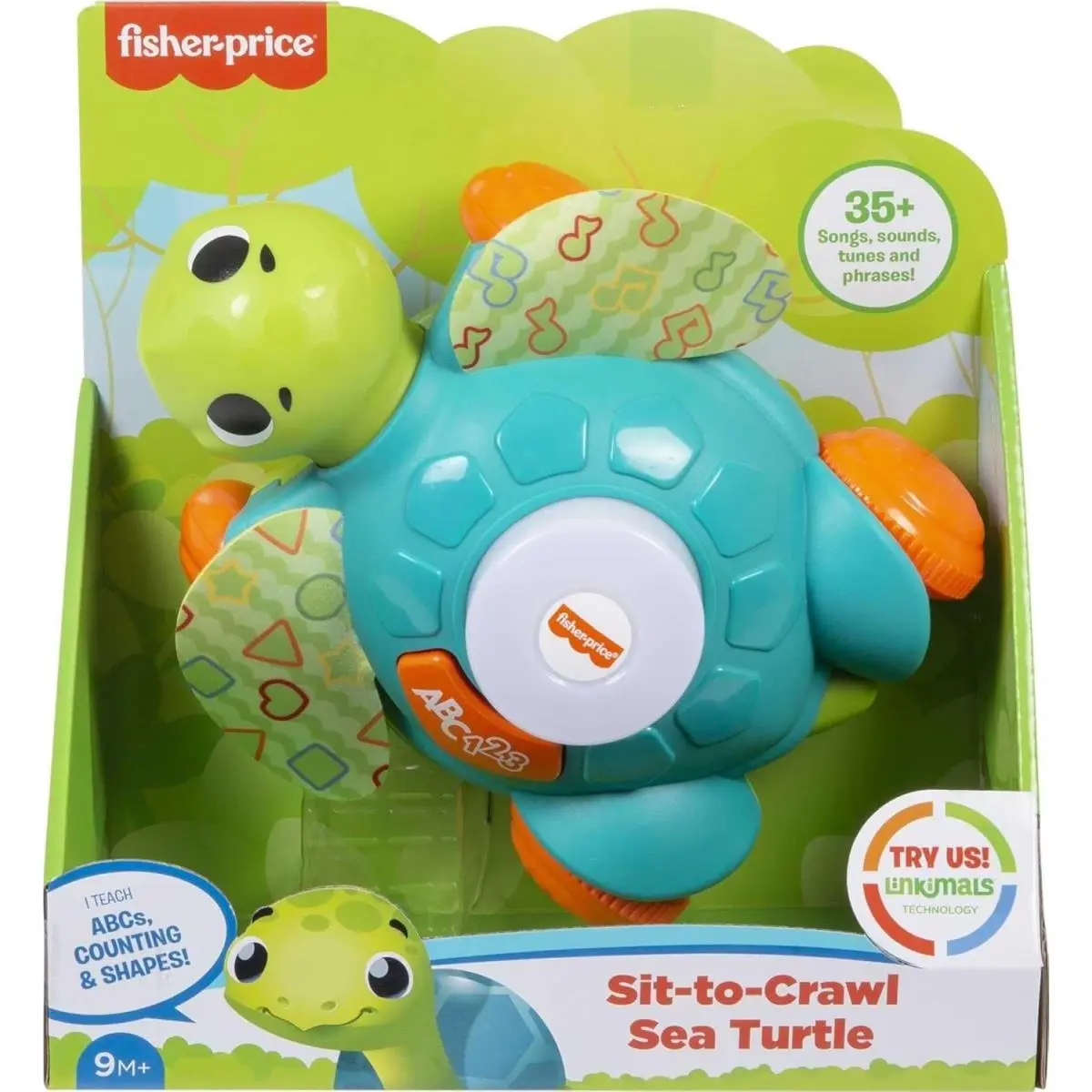 Fisher-price Linkimals Sit-to-crawl Sea Turtle Musical Learning Toy 9M+