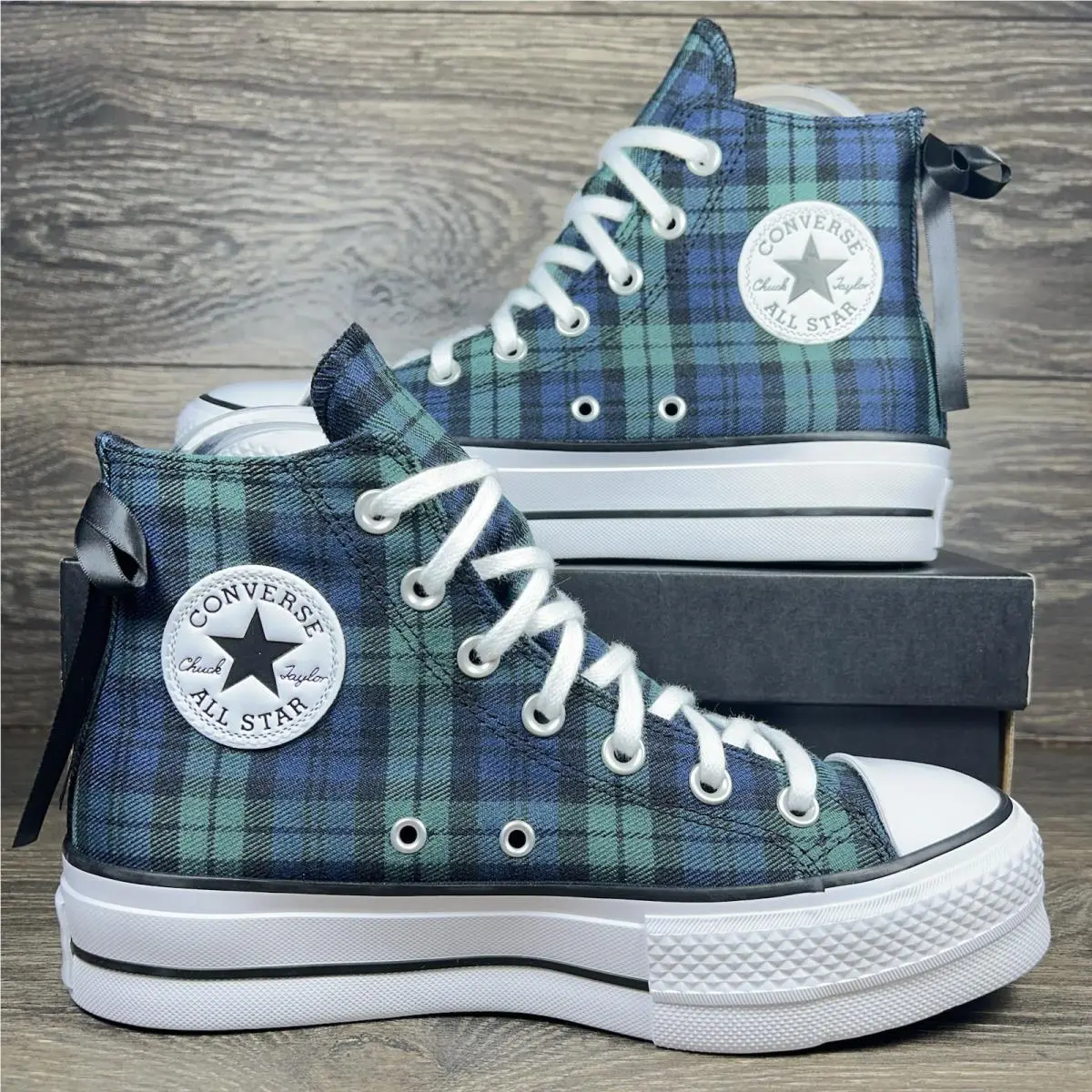 Converse shoes - Converse Chuck Taylor All-Star Lift Platform - Black, Blue, Green 7