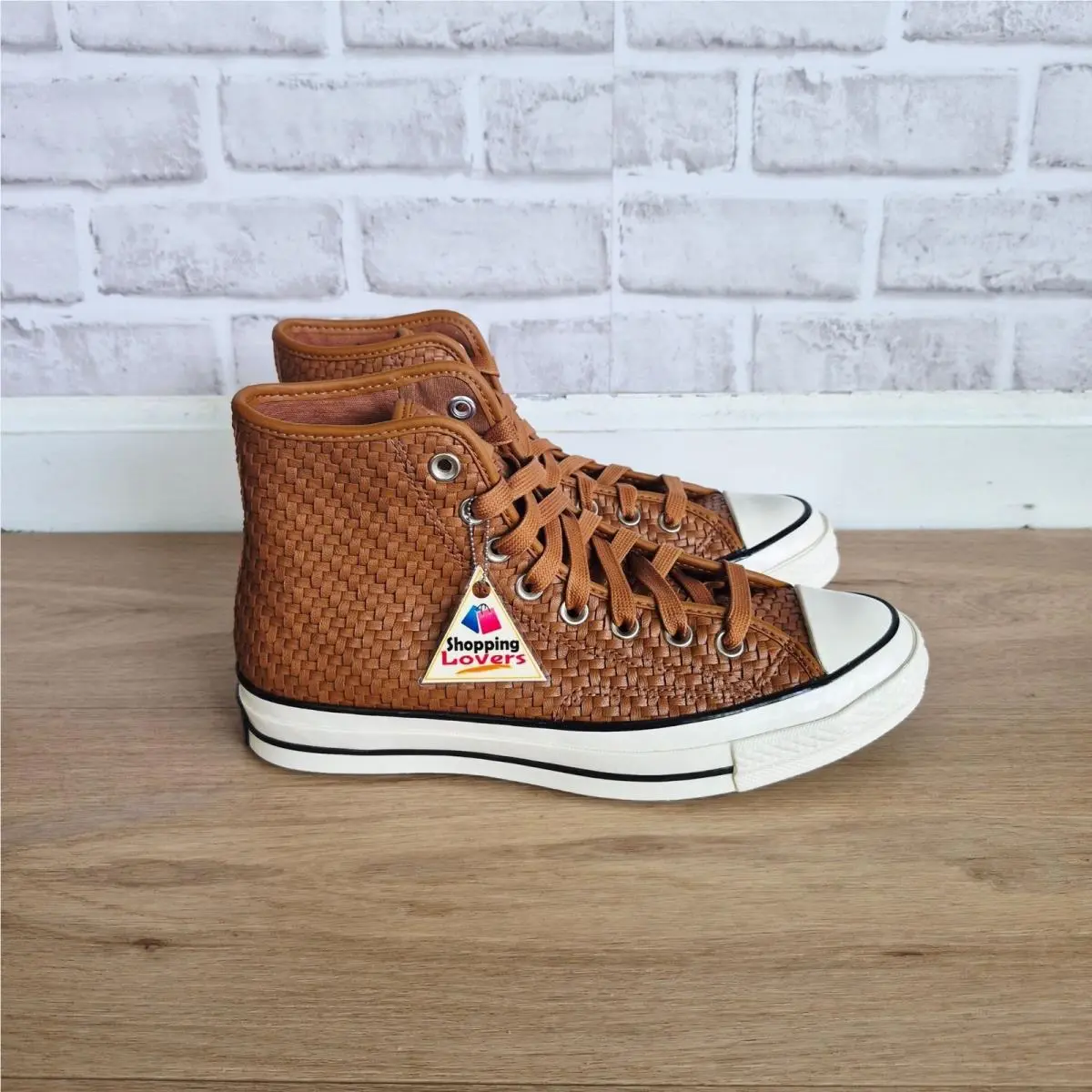⭐converse Chuck 70 Hi Woven Leather Size 7 Men`s Shoes Sneakers Brown A19734C