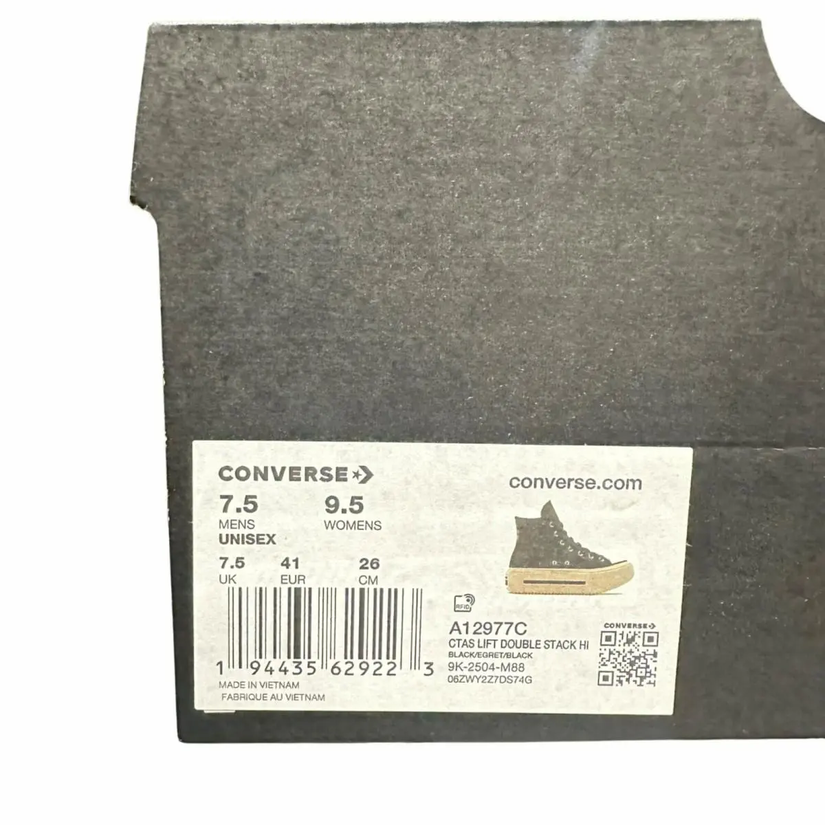 Converse shoes - Converse Lift Double Stack - Lift Double Stack - A12977C - Black (UPC: 194435629223) 6