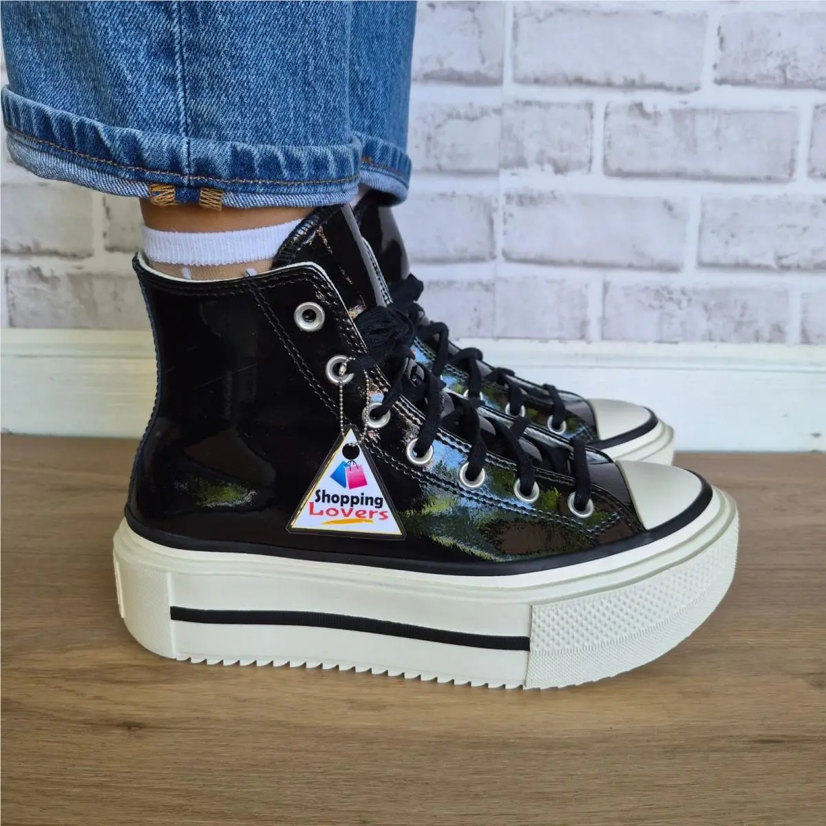 Converse shoes - Converse Lift Double Stack - Lift Double Stack - A12977C - Black (UPC: 194435629230) 1
