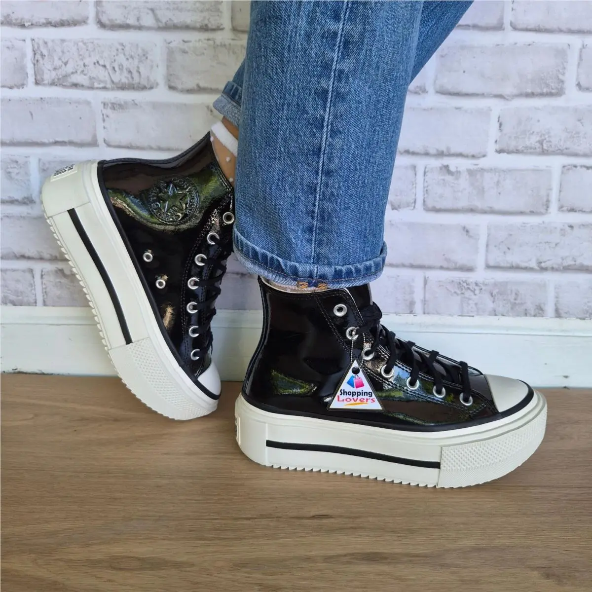 Converse shoes - Converse Lift Double Stack - Lift Double Stack - A12977C - Black (UPC: 194435629230) 2