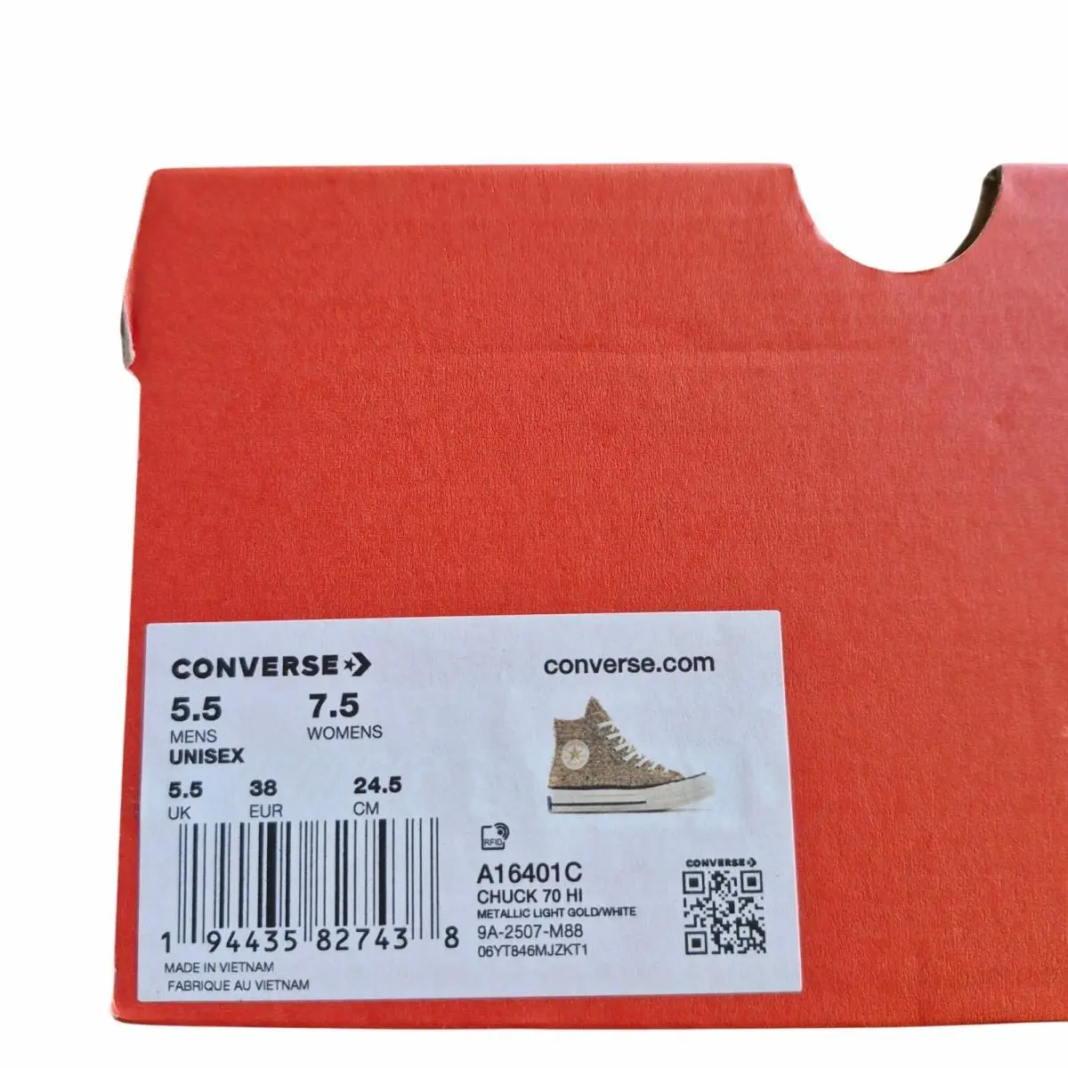 Converse shoes - Converse Chuck 70 - Chuck - A16401C - Gold (UPC: 194435827438) 6