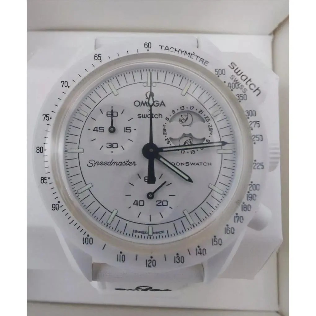 Omega x Swatch Mission To The Moonphase Snoopy Anniversary Bioceramic Moonswatch