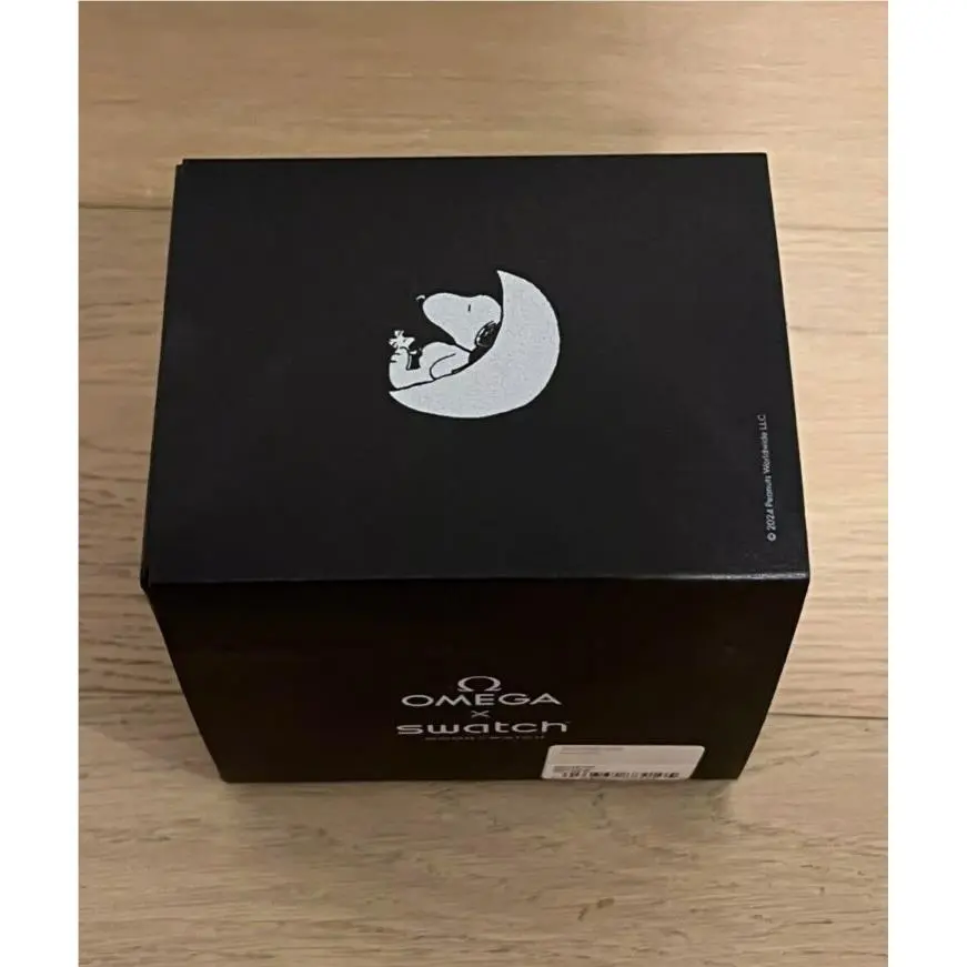 Swatch x Omega Moonswatch Moon Black Moonphase Snoopy IN Hand Ready 2 Ship