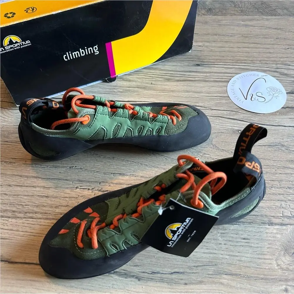 La Sportiva Finale Climbing Shoe Olive Tiger EU 43.5 Tarantulace