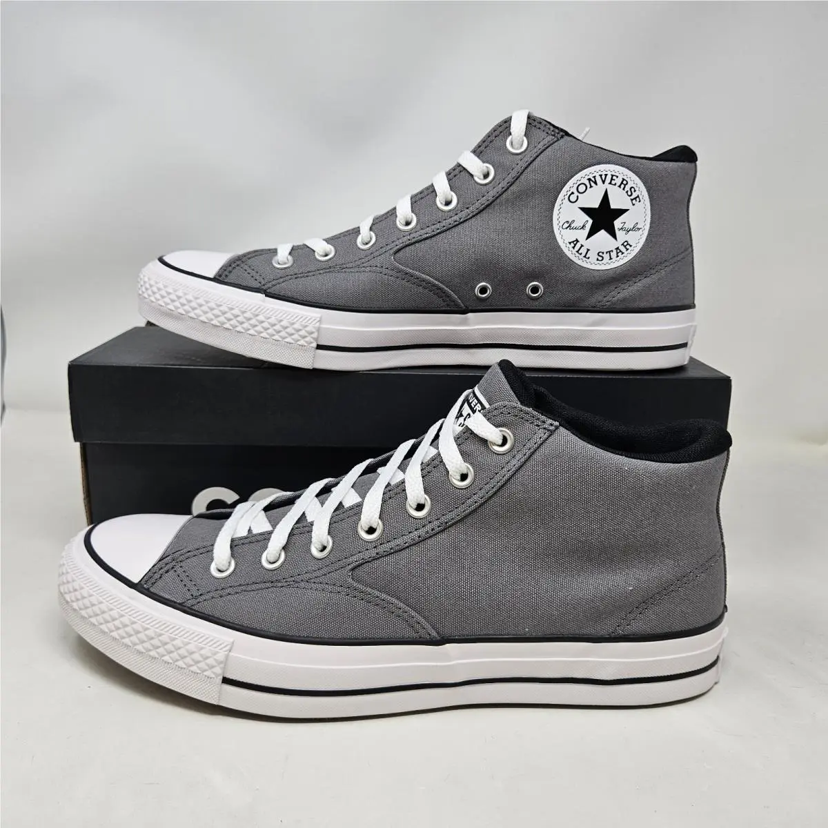 Converse Chuck Taylor Malden St Mid Grey White Shoes / A16002F / Men`s Size 11.5